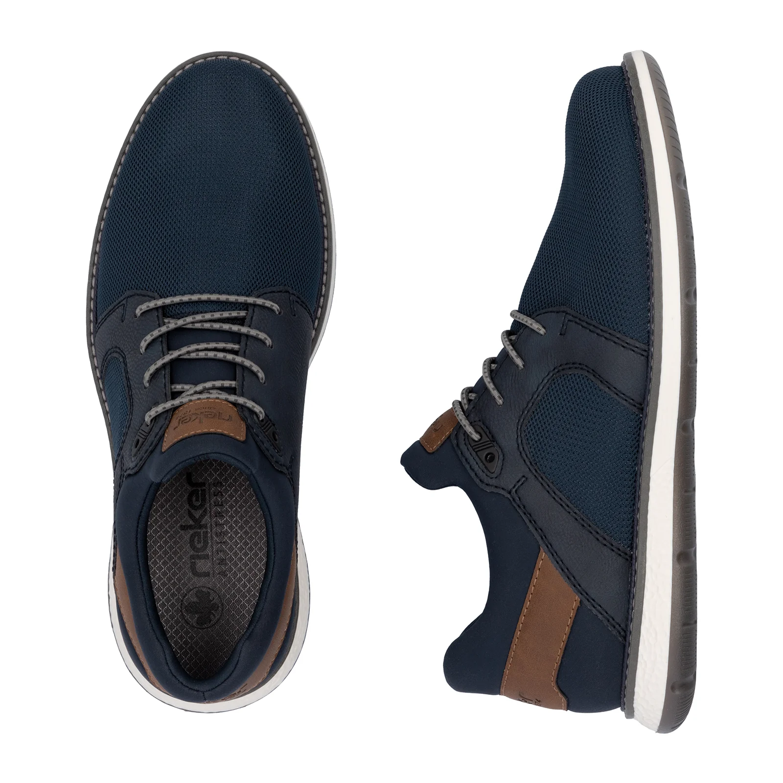 Rieker Adrian 52 Lace Up (Men) - Navy/Lake/Nuss - Image 6