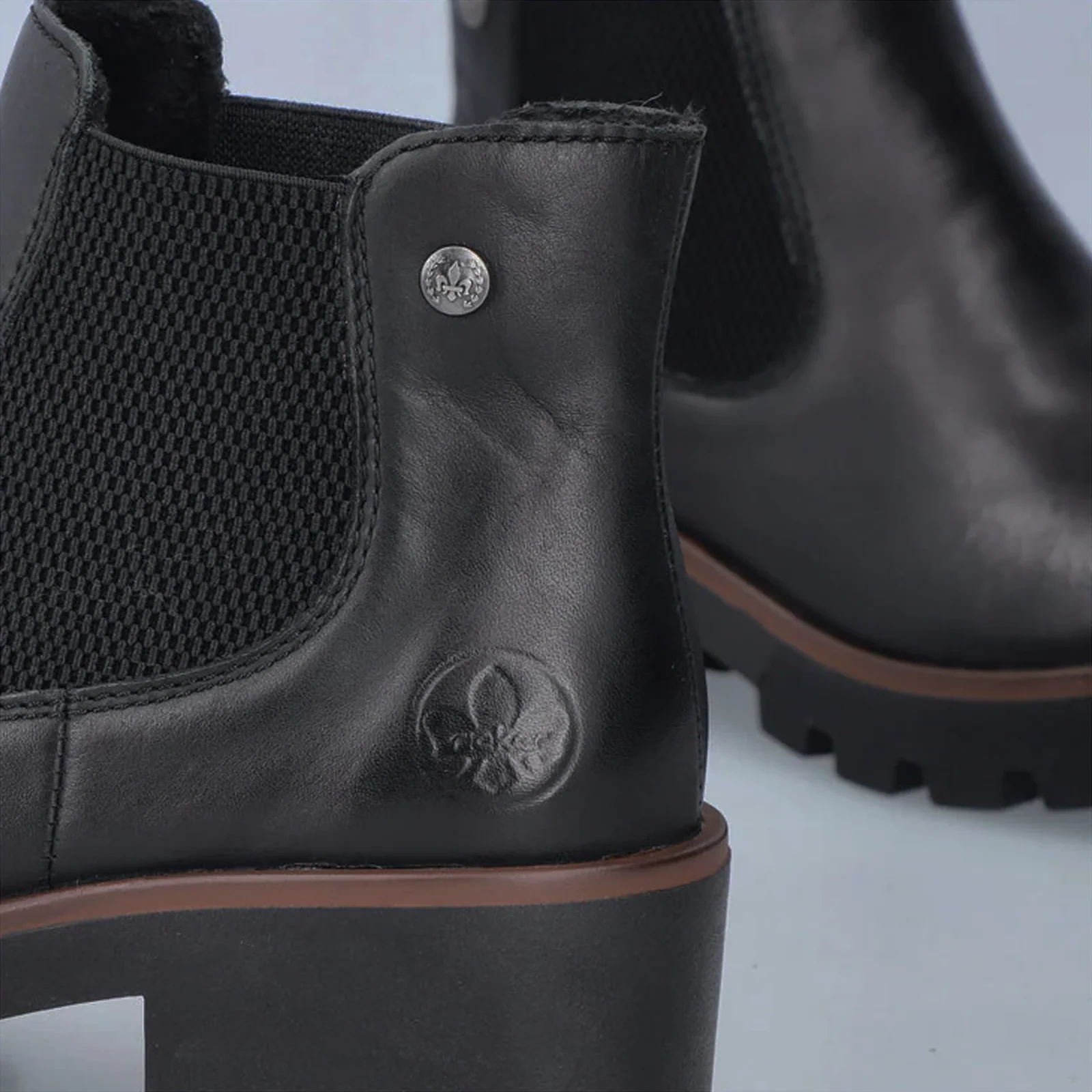 Rieker Amalia 65 Chelsea Boot (Women) - Black/Black - Image 8