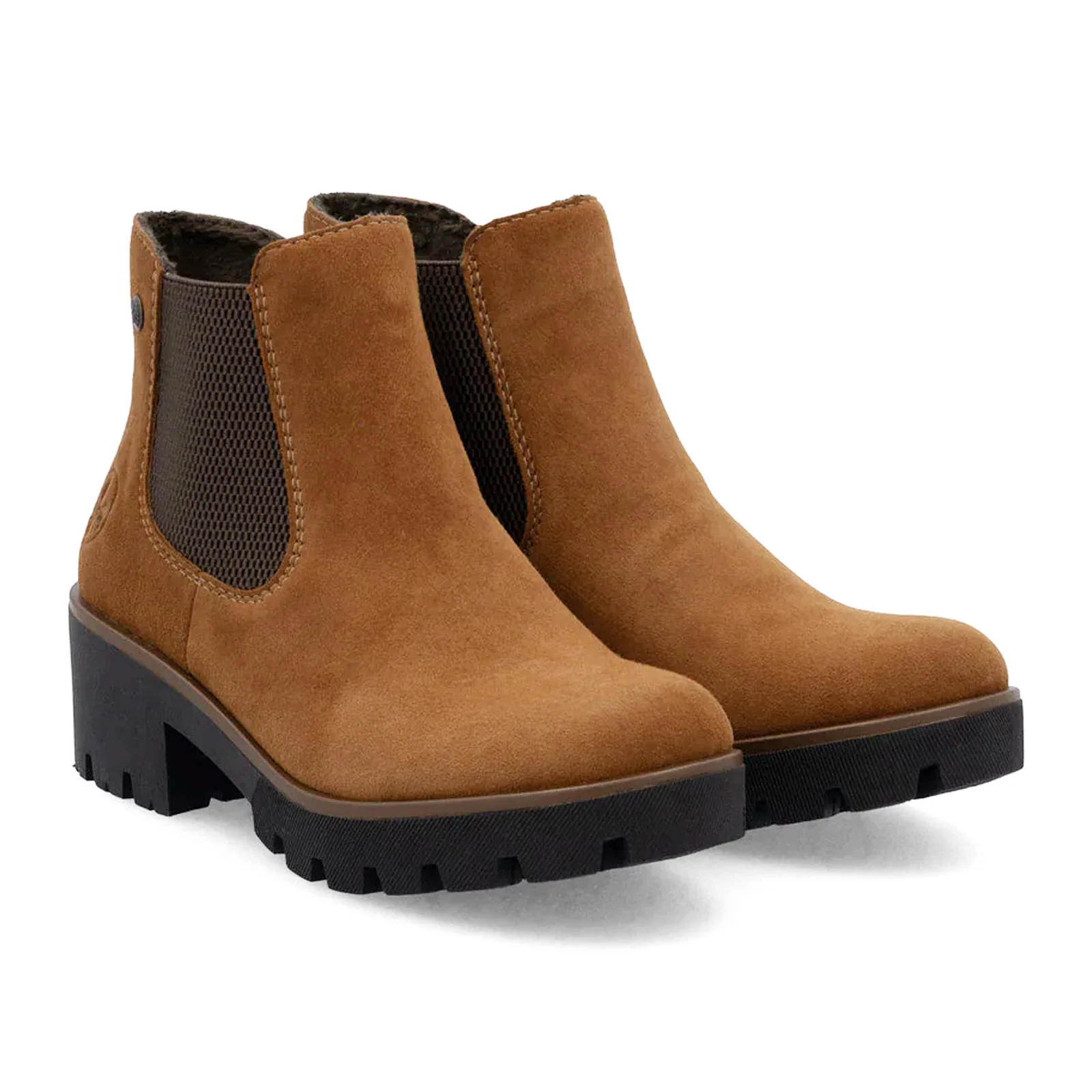 Rieker Amalia 65 Chelsea Boot (Women) - Noccia/Brown Goatsuede - Image 3