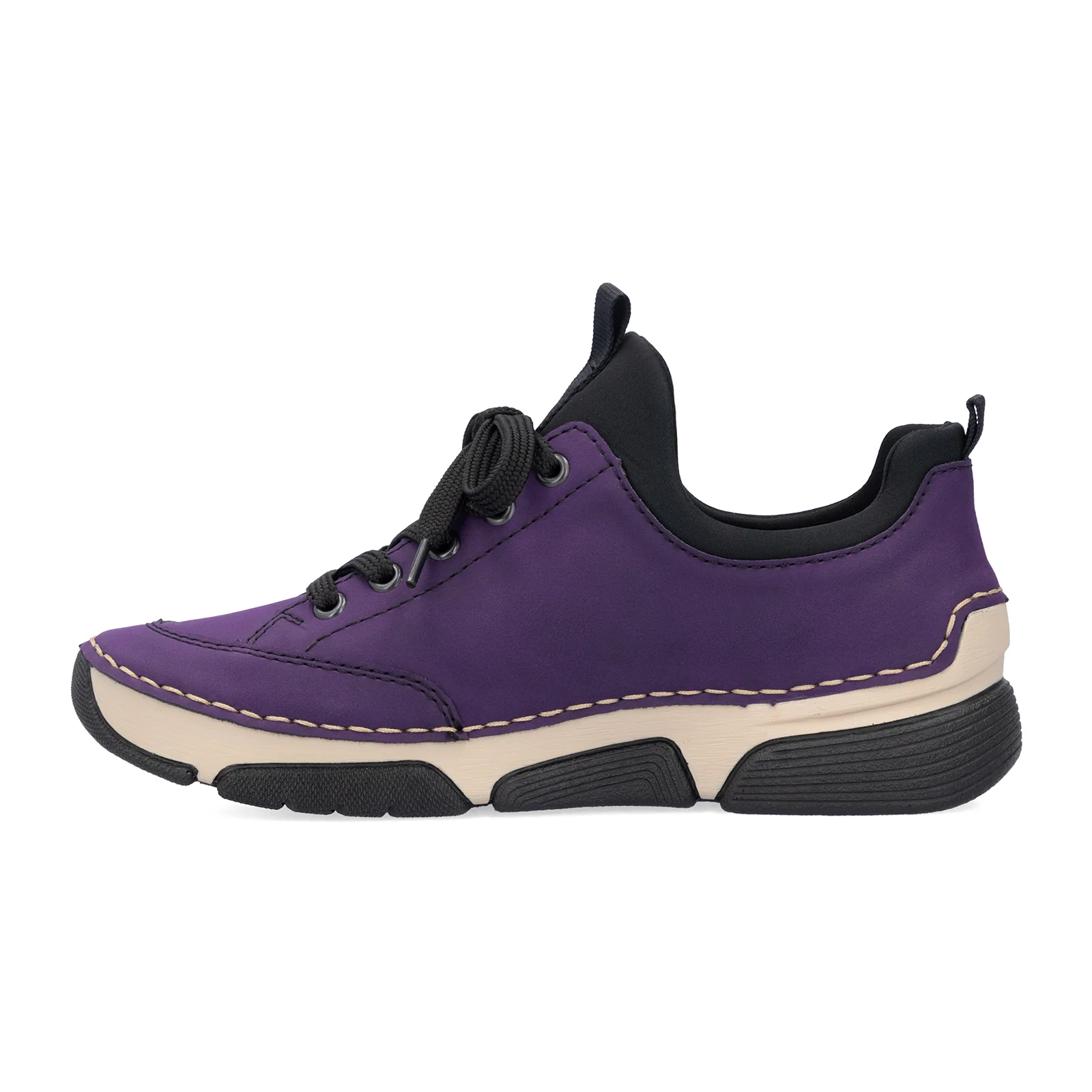 Rieker Angela 73 Sneaker (Women) - Aubergine/Schwarz/Morella - Image 2
