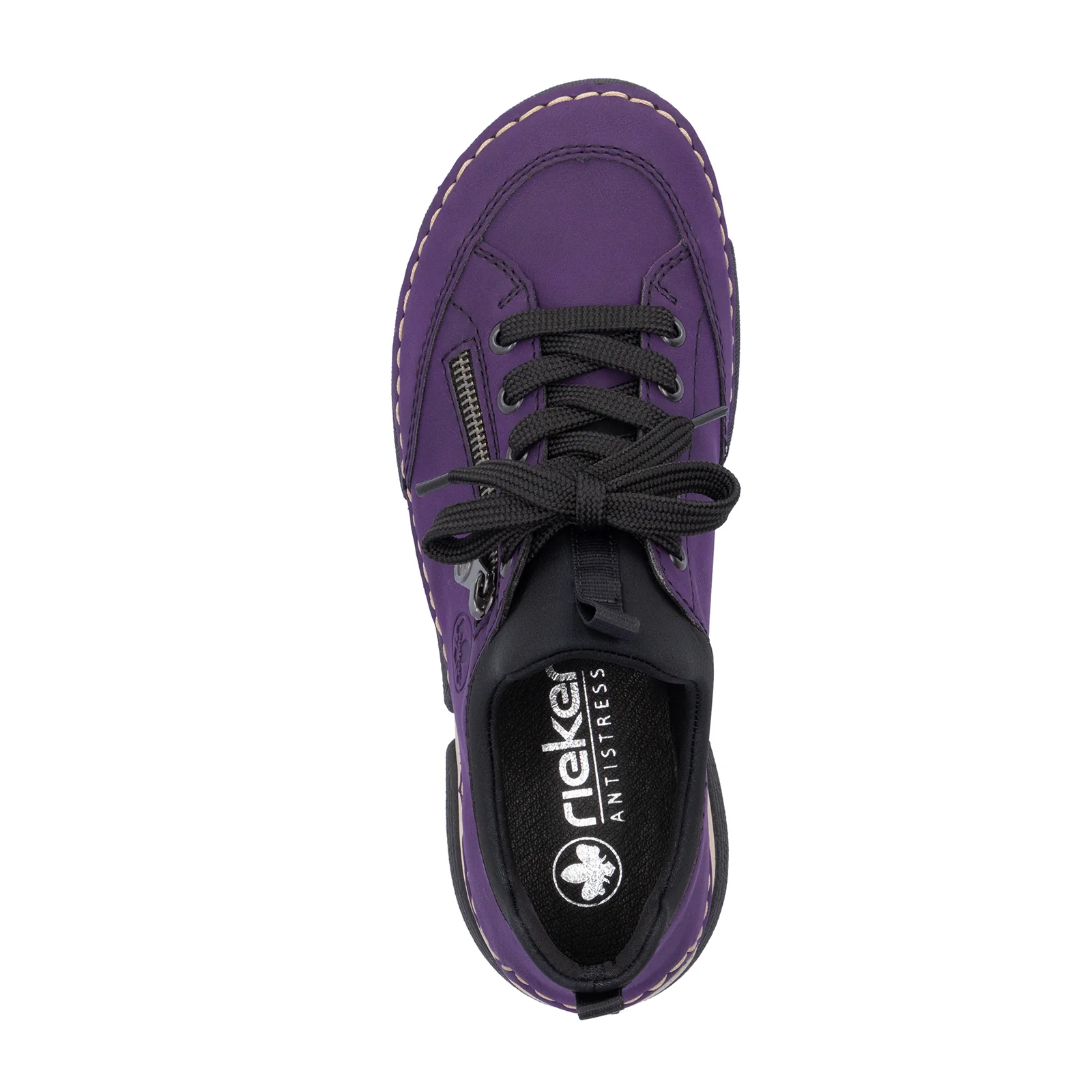 Rieker Angela 73 Sneaker (Women) - Aubergine/Schwarz/Morella - Image 3