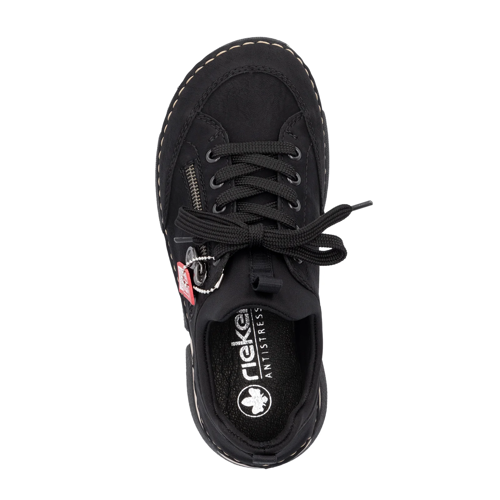 Rieker Angela 73 Sneaker (Women) - Black/Black - Image 3