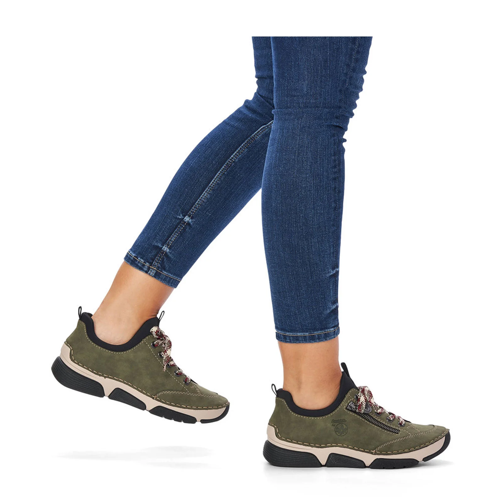 Rieker Angela 73 Sneaker (Women) - Liane/Schwarz/Morelia - Image 5