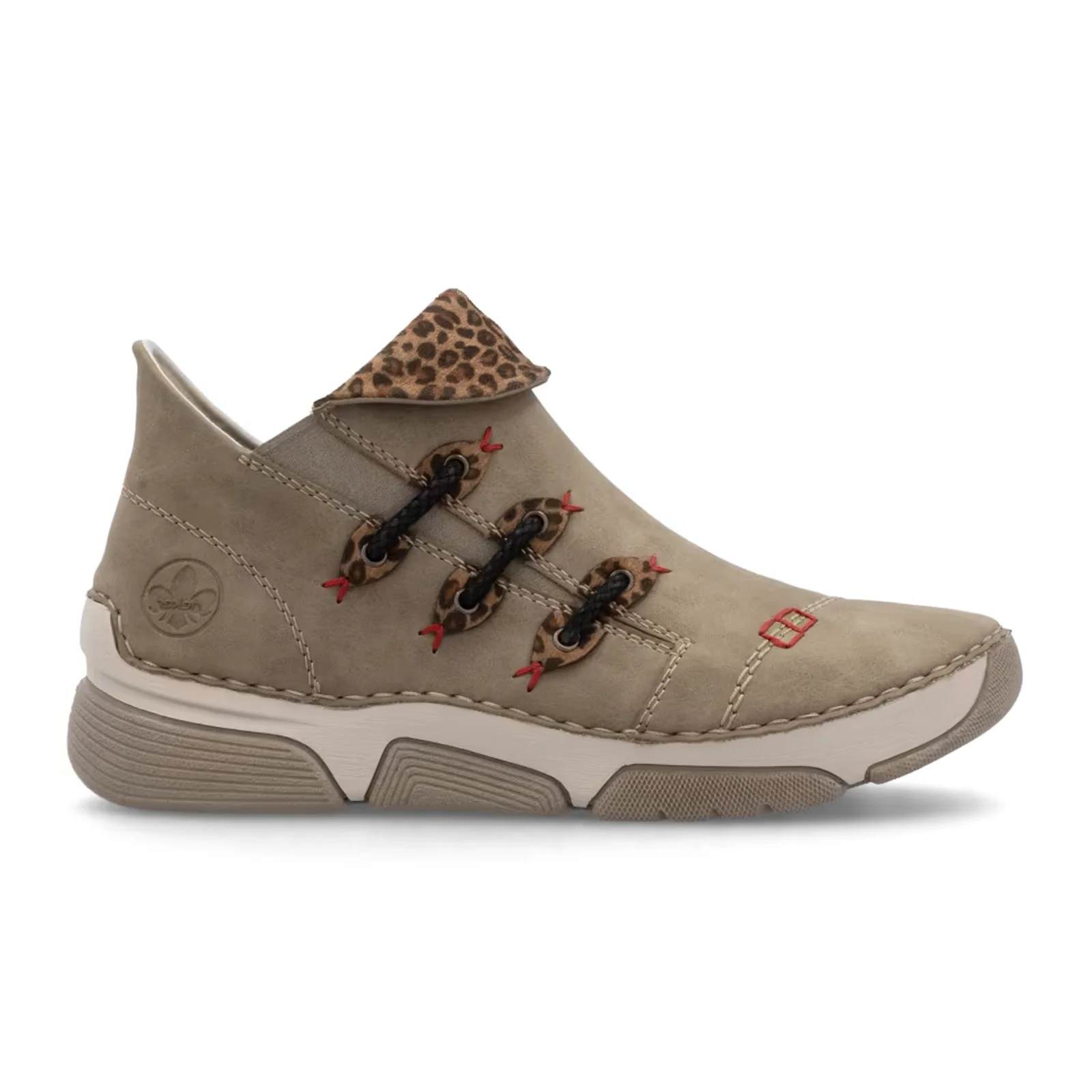 Rieker Angela 83 Slip On Bootie (Women) - Fango/Leo Nuss