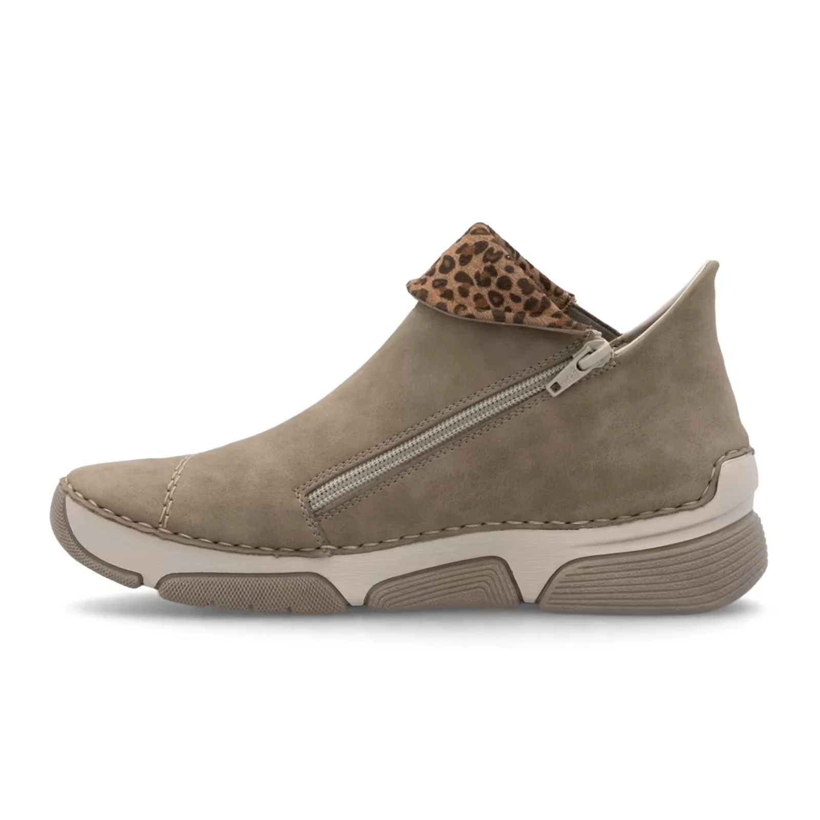 Rieker Angela 83 Slip On Bootie (Women) - Fango/Leo Nuss - Image 2
