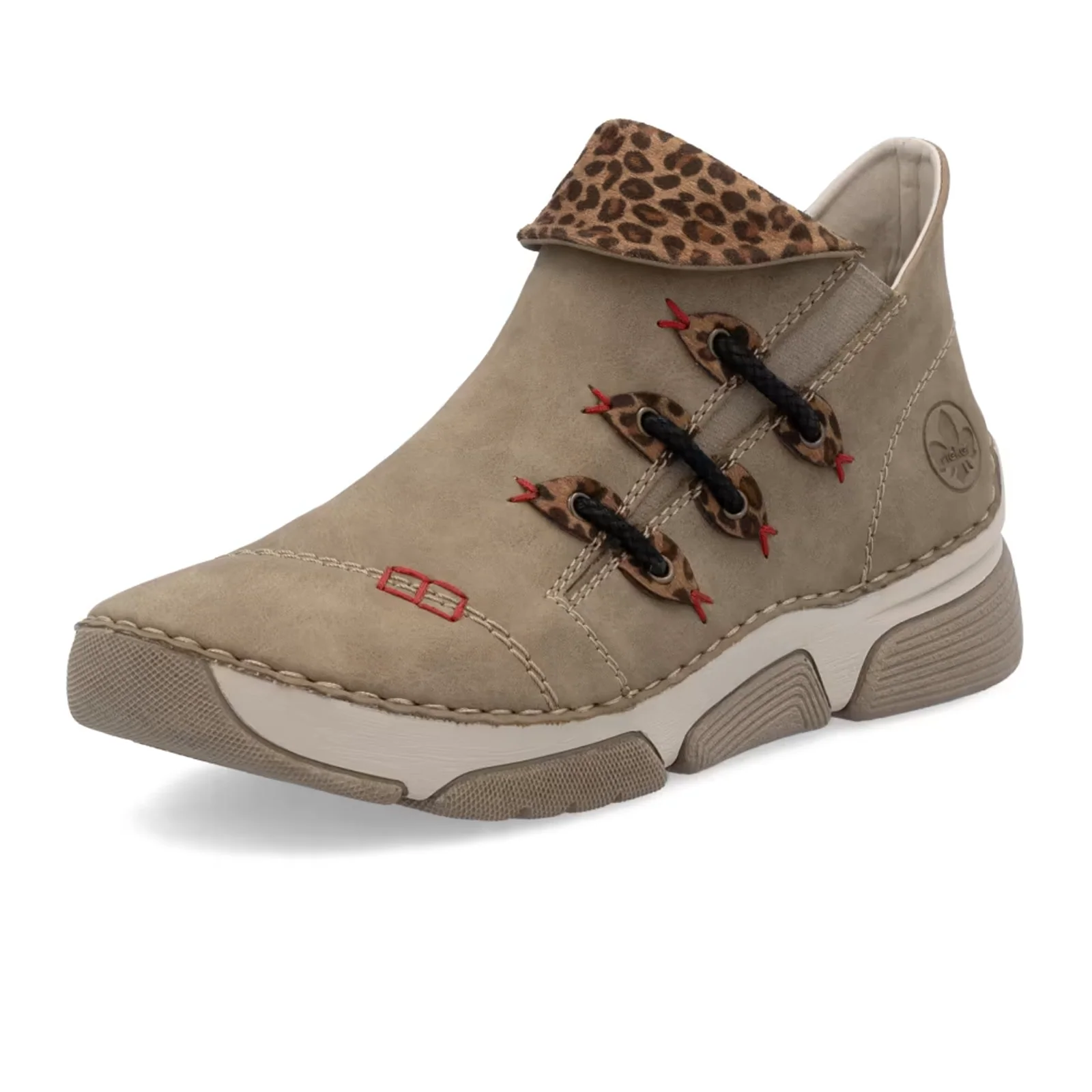 Rieker Angela 83 Slip On Bootie (Women) - Fango/Leo Nuss - Image 3