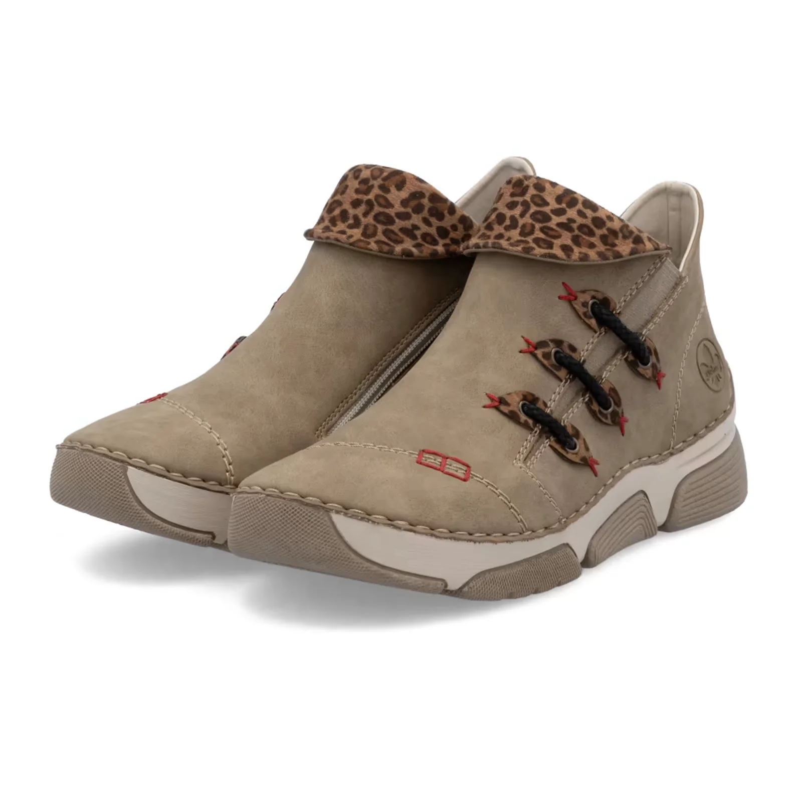Rieker Angela 83 Slip On Bootie (Women) - Fango/Leo Nuss - Image 4