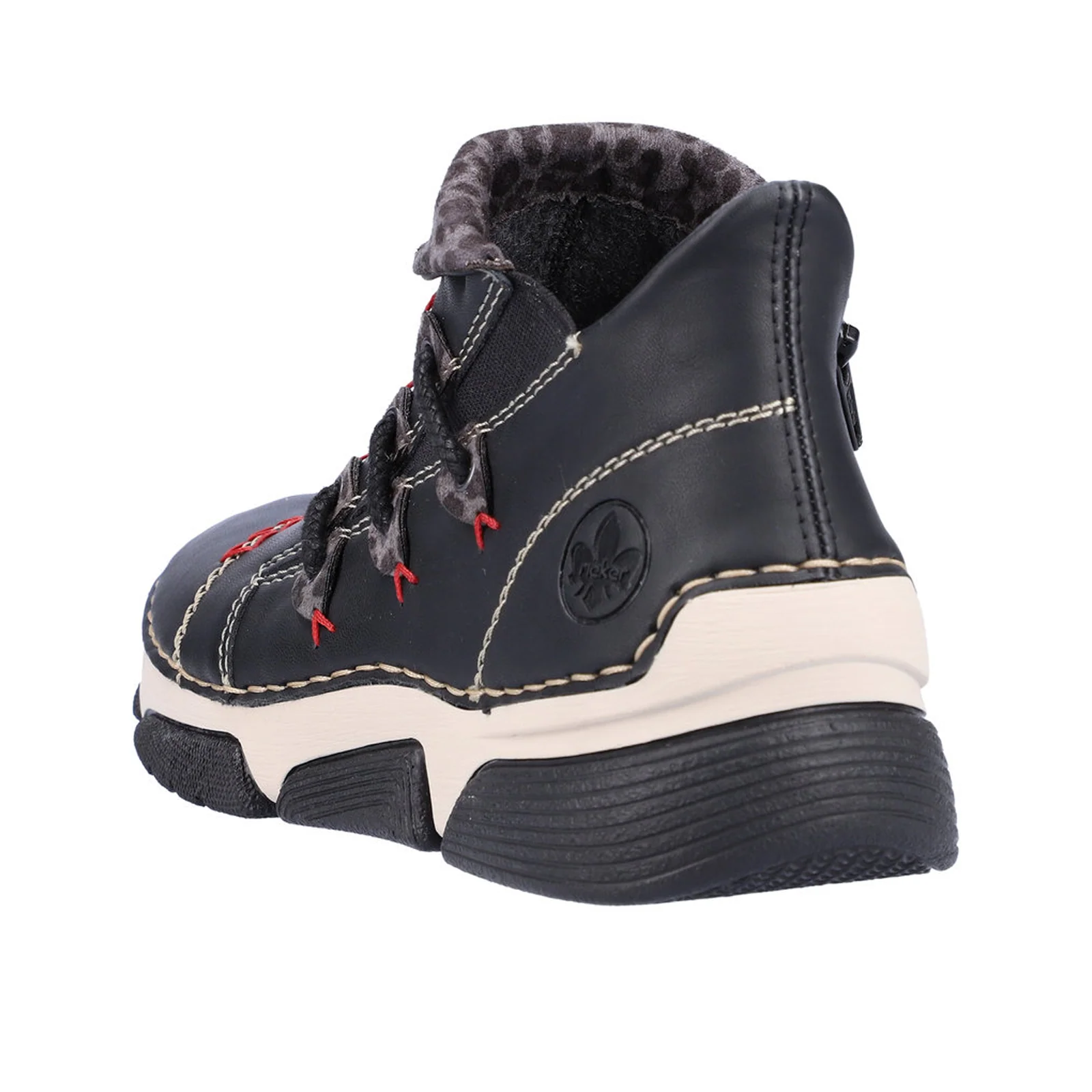 Rieker Angela 83 Slip On Bootie (Women) - Schwarz/Leo Grey - Image 5