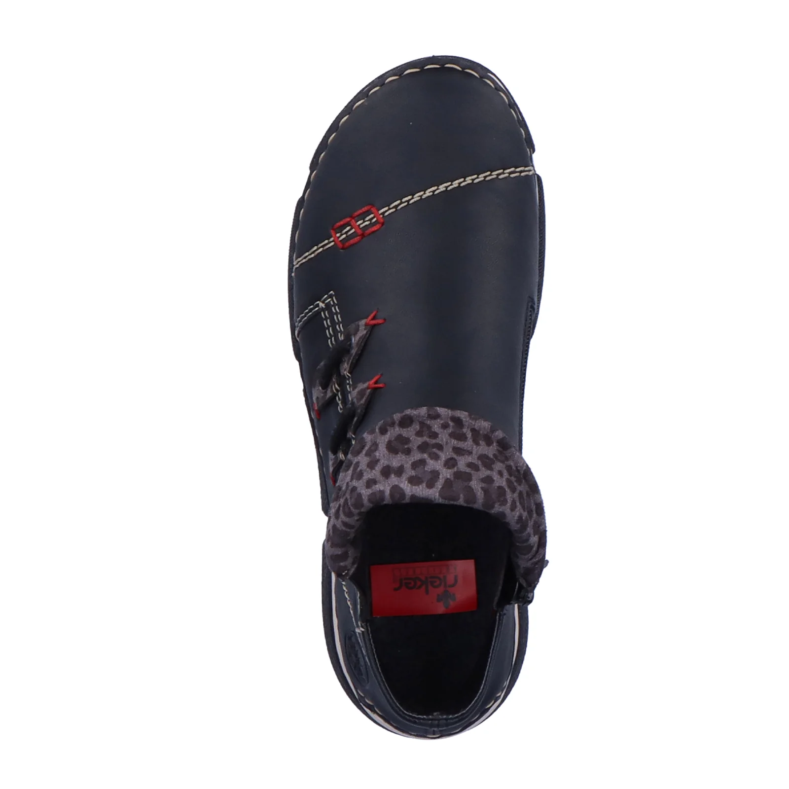 Rieker Angela 83 Slip On Bootie (Women) - Schwarz/Leo Grey - Image 6