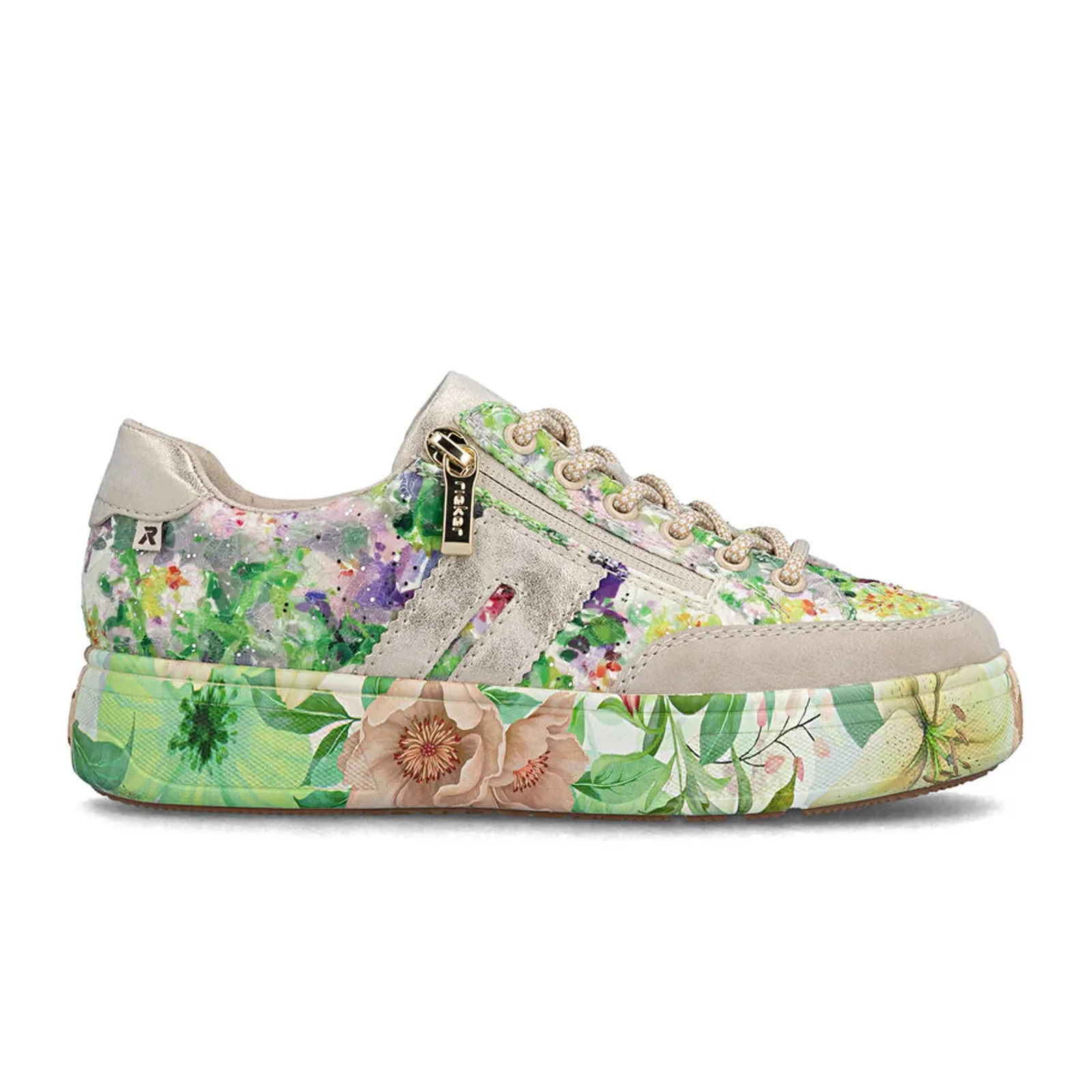 Rieker Brooke 11 Sneaker (Women) - Ginger/Multi/Muschel