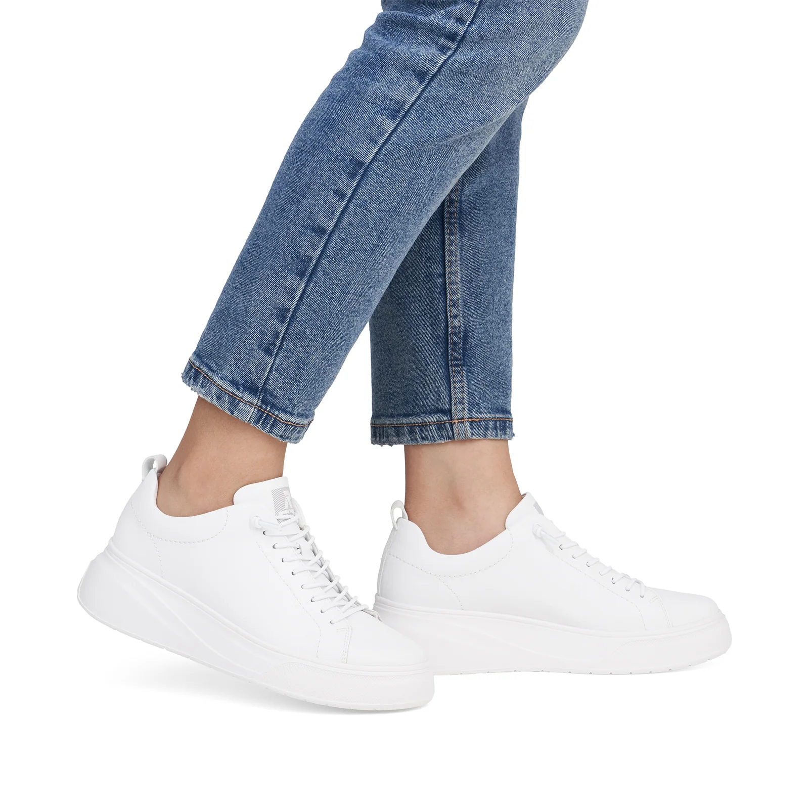 Rieker Carla 01 Sneaker (Women) - Weiss/Weiss - Image 9