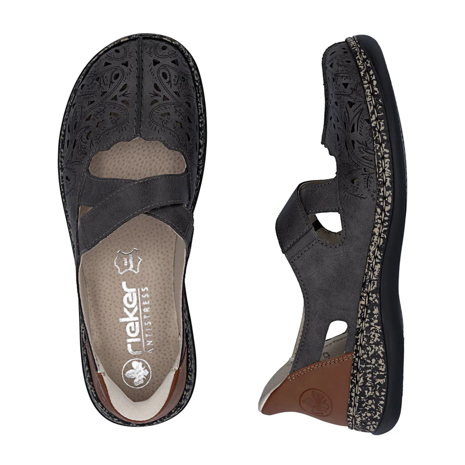 Rieker Daisy 52 Slip On (Women) - Basalt - Image 6