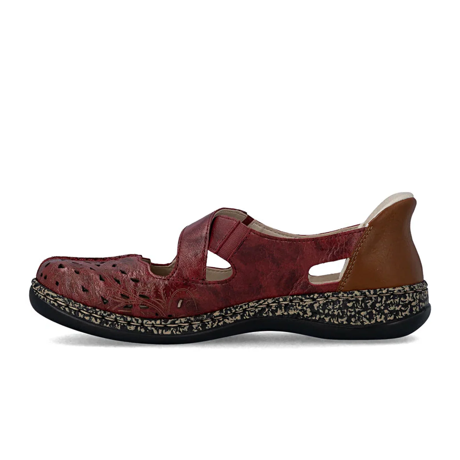 Rieker Daisy 52 Slip On (Women) - Red - Image 2