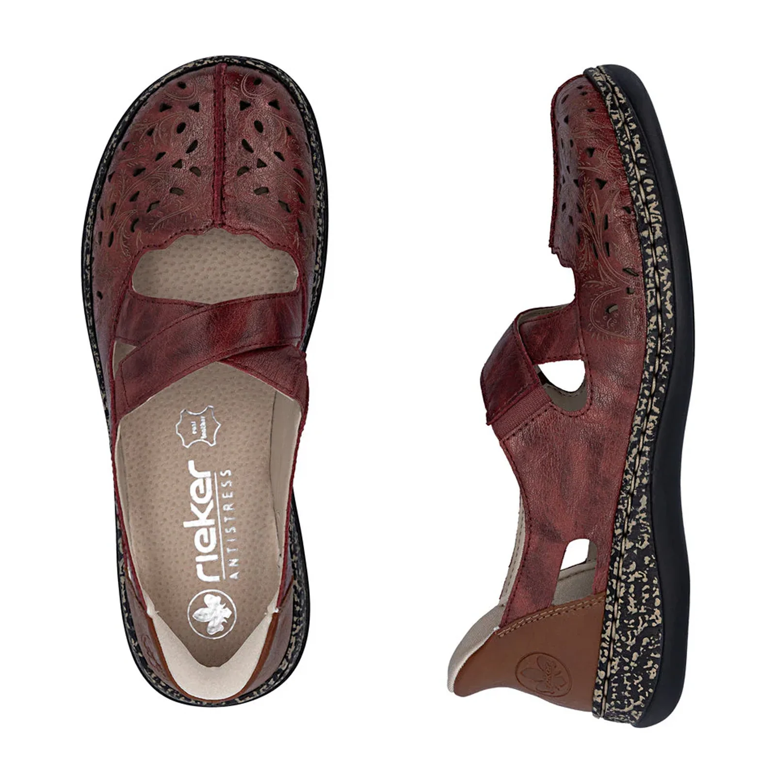 Rieker Daisy 52 Slip On (Women) - Red - Image 6