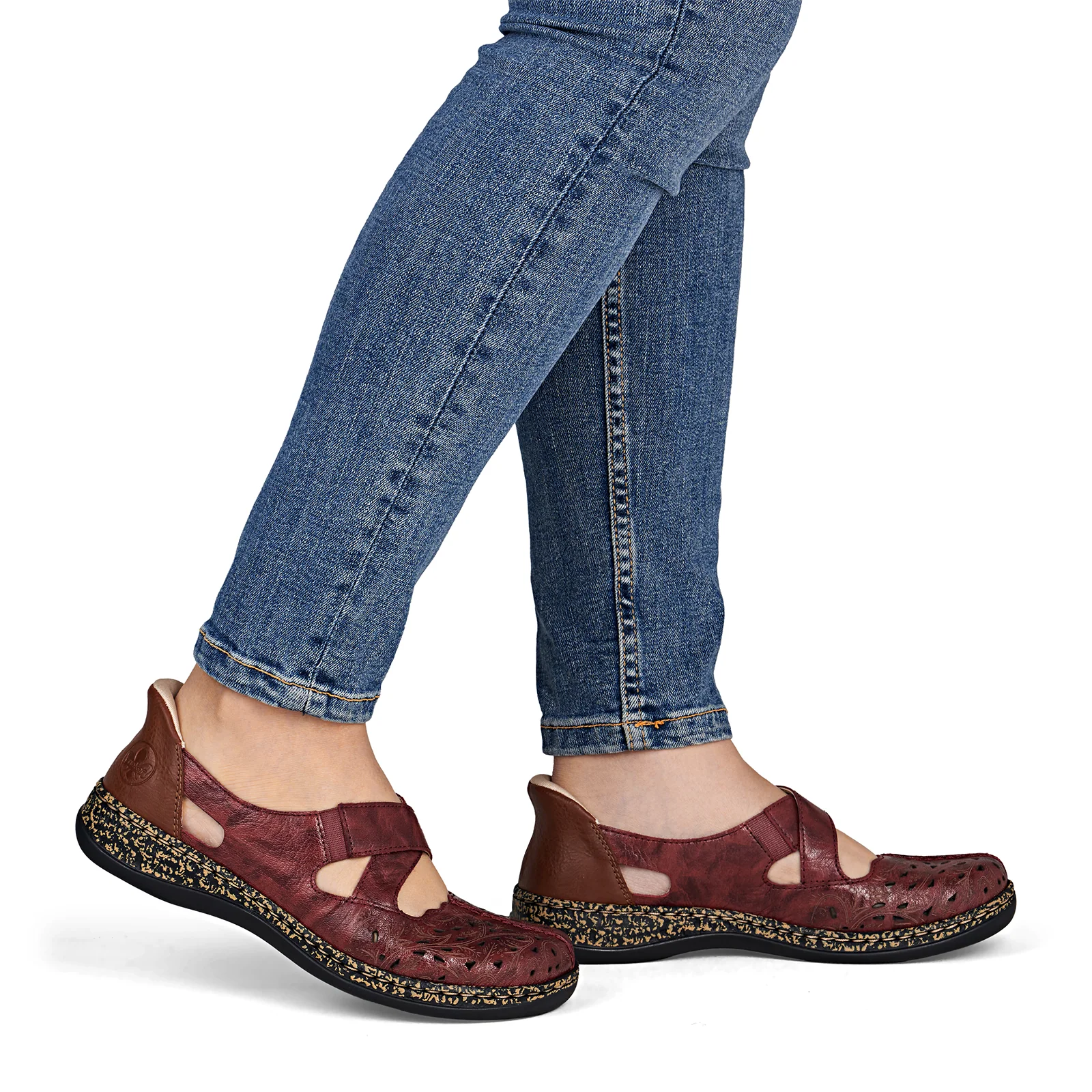 Rieker Daisy 52 Slip On (Women) - Red - Image 9