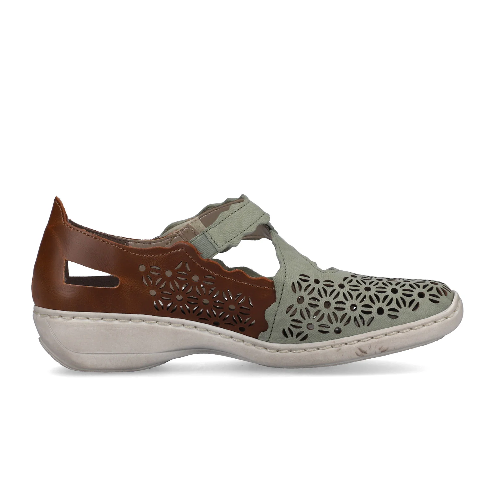 Rieker Doris G4 Mary Jane (Women) - Mint/Mogano