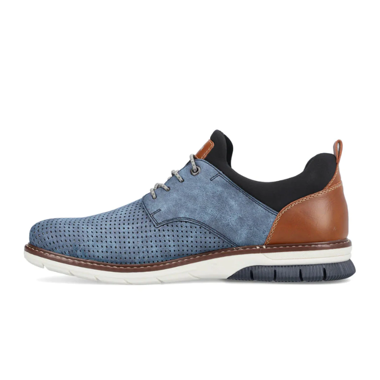 Rieker Dustin 50 Lace Up (Men) - Blue/Brown - Image 2