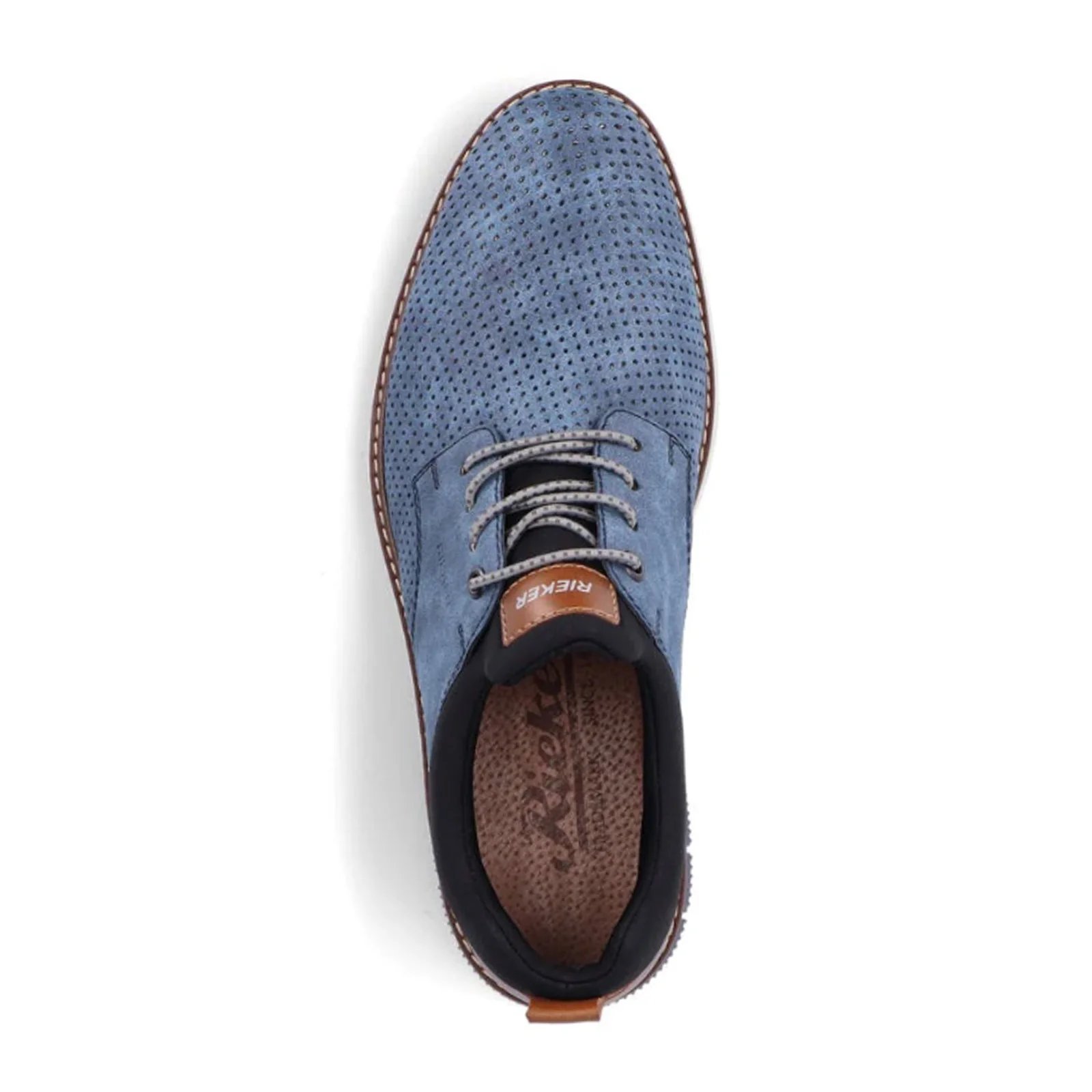 Rieker Dustin 50 Lace Up (Men) - Blue/Brown - Image 4