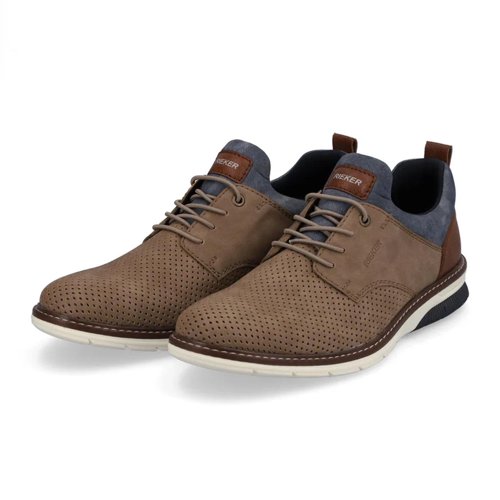 Rieker Dustin 50 Lace Up (Men) - Brown/Blue - Image 3
