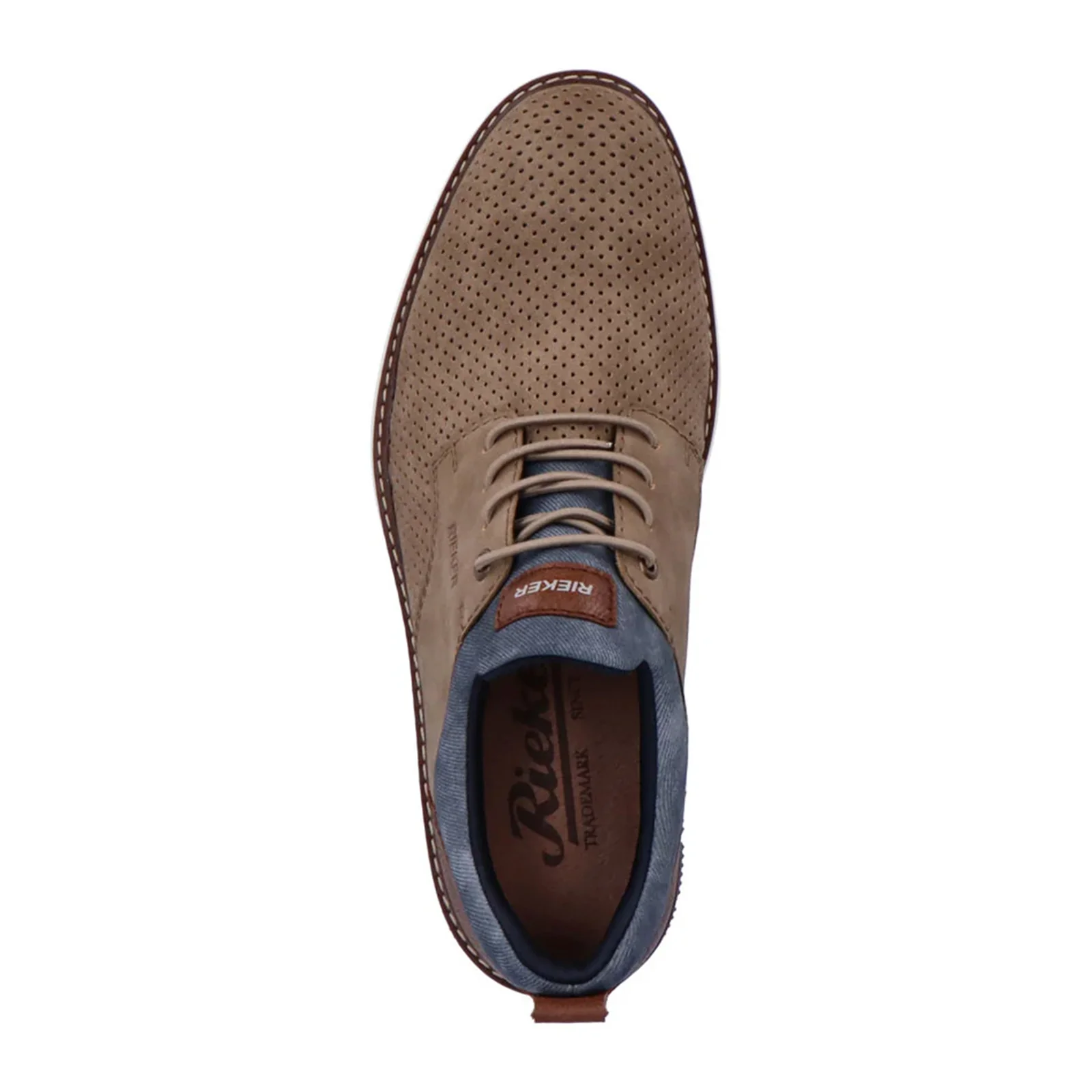 Rieker Dustin 50 Lace Up (Men) - Brown/Blue - Image 4