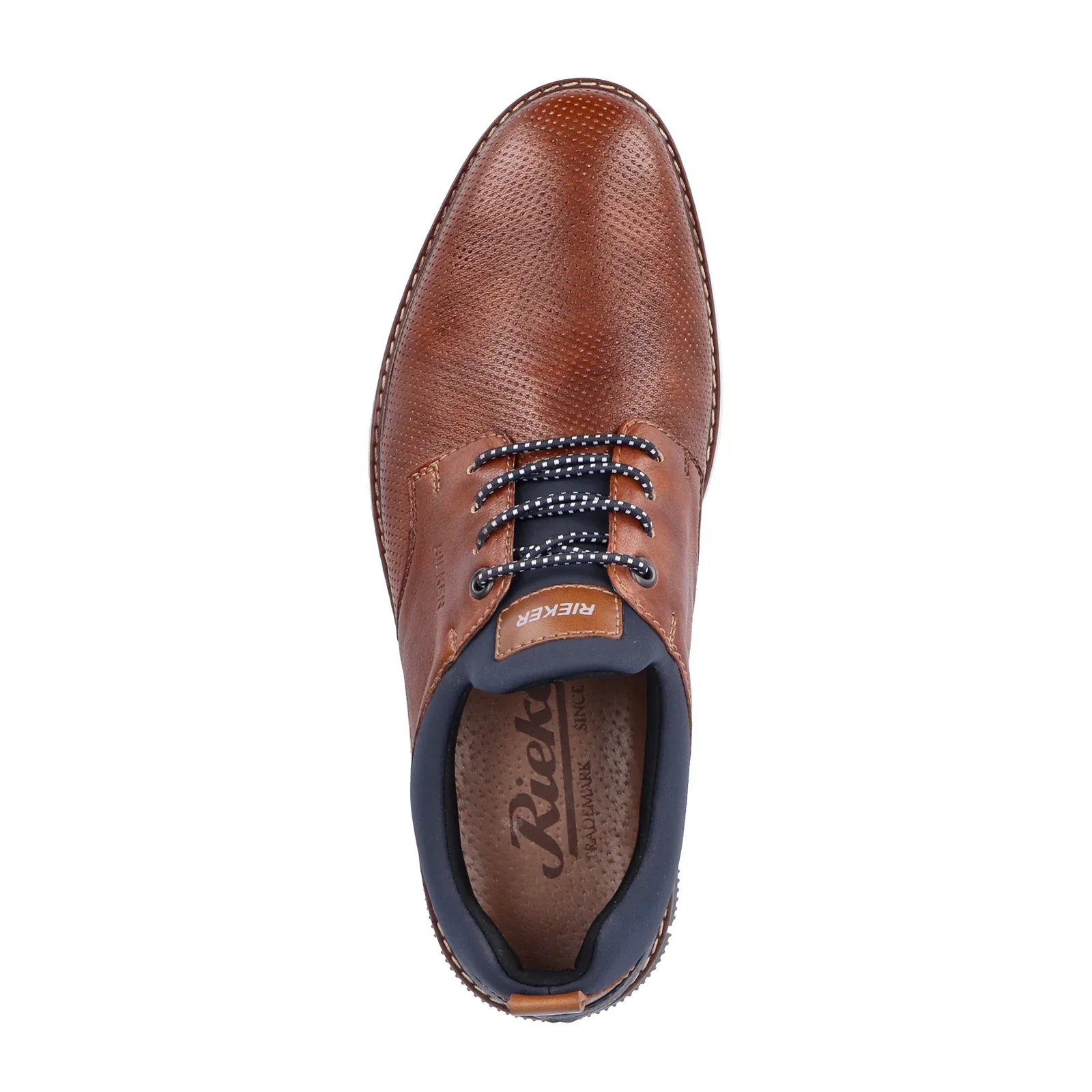 Rieker Dustin 50 Lace Up (Men) - Nut/Blue - Image 3