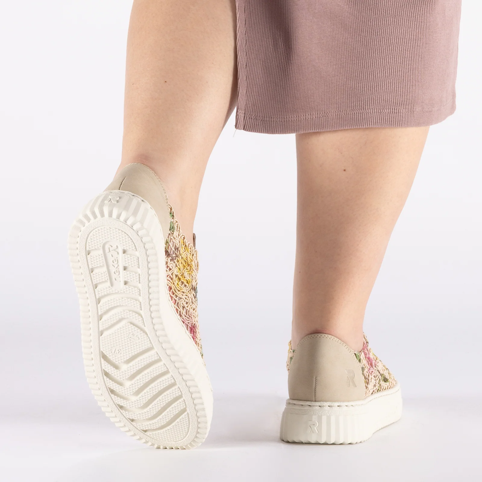 Rieker Enya 19 Sneaker (Women) - Ginger/Pink Multi - Image 10