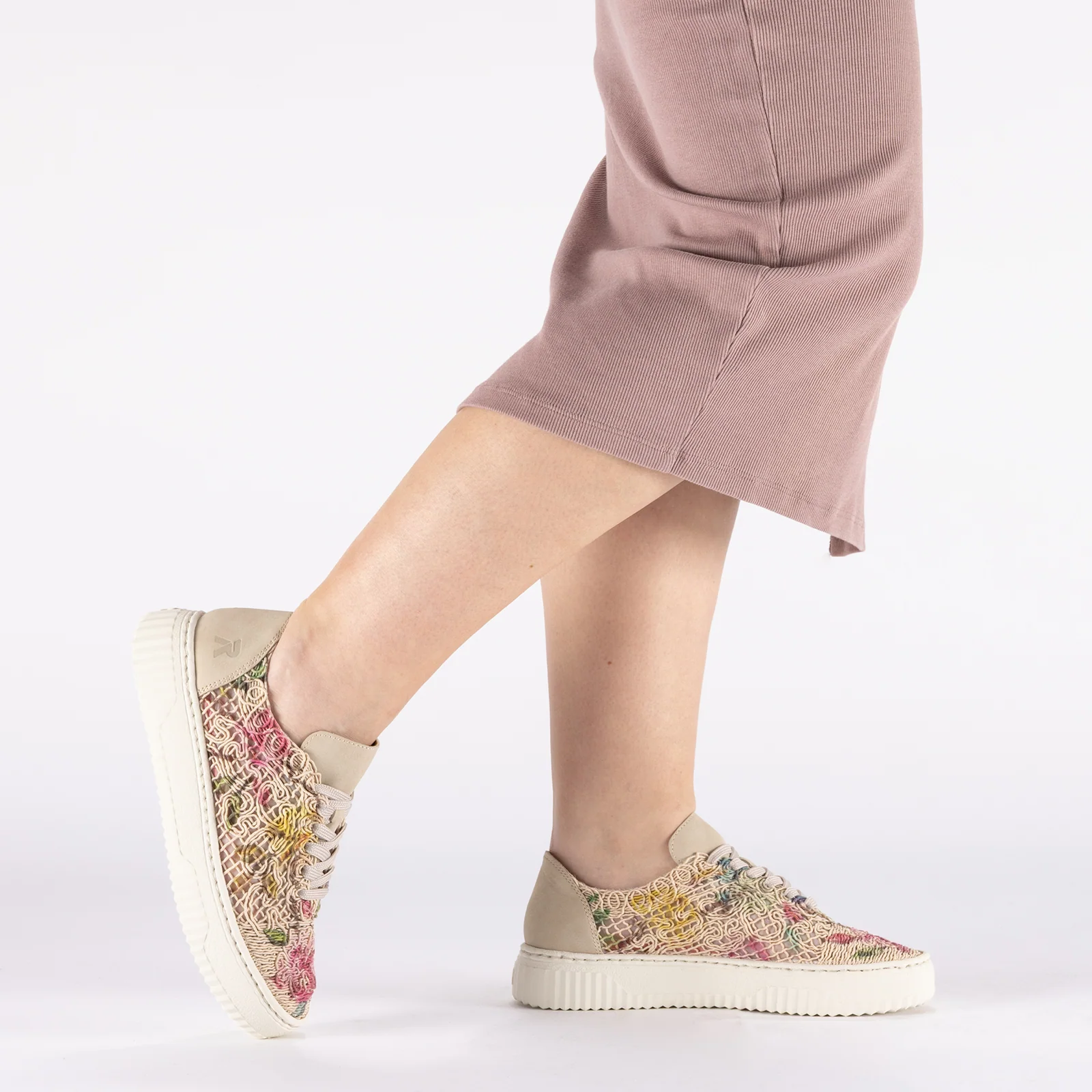 Rieker Enya 19 Sneaker (Women) - Ginger/Pink Multi - Image 11