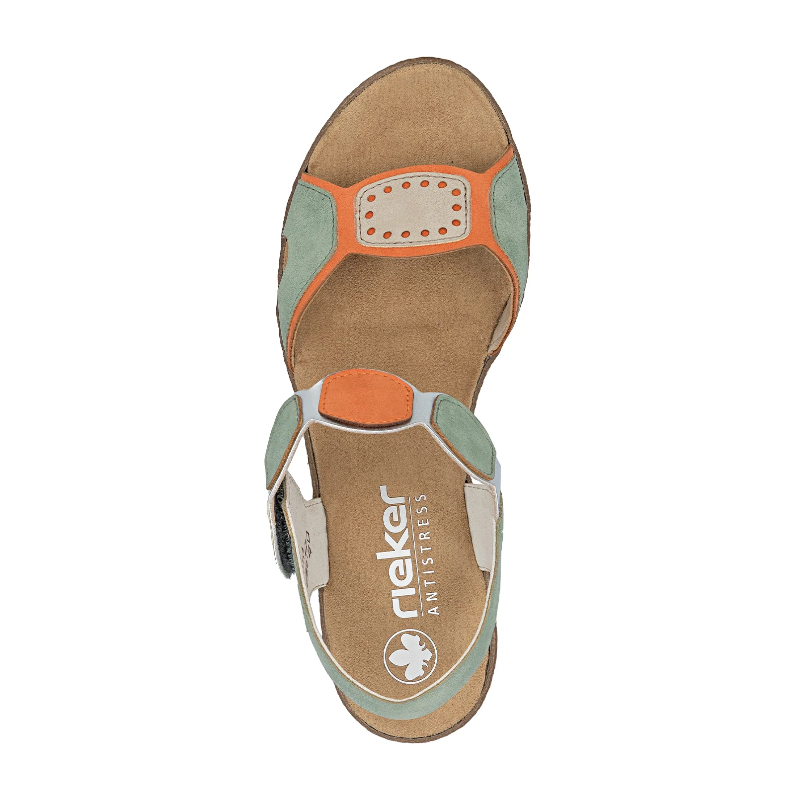 Rieker Fanni 76 Wedge Sandal (Women) - Pumpkin/Peppermint/Ginger - Image 8