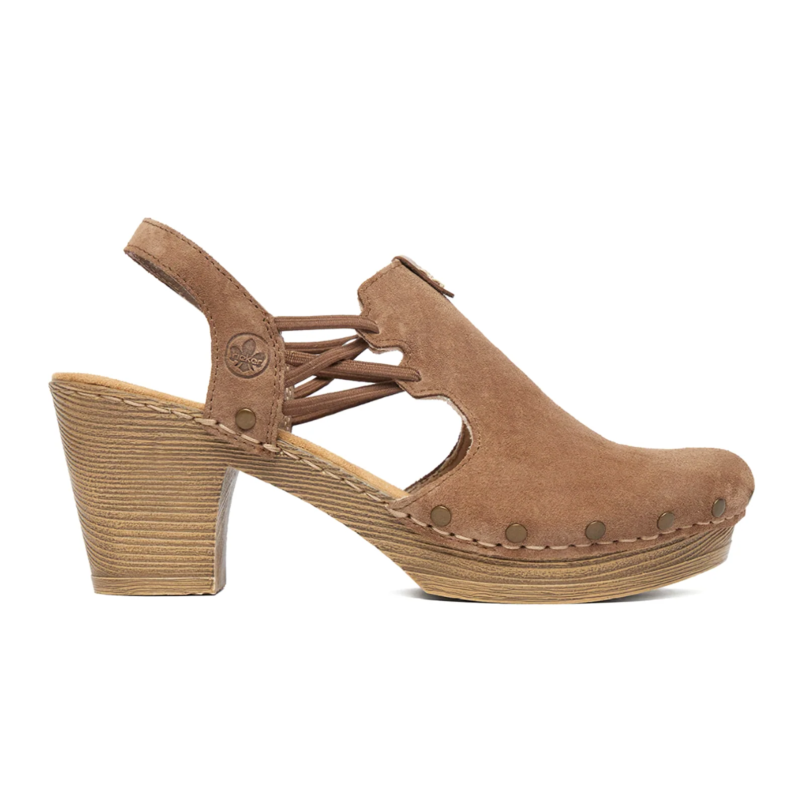 Rieker Gela 75 Heel (Women) - Wood/Amaretto