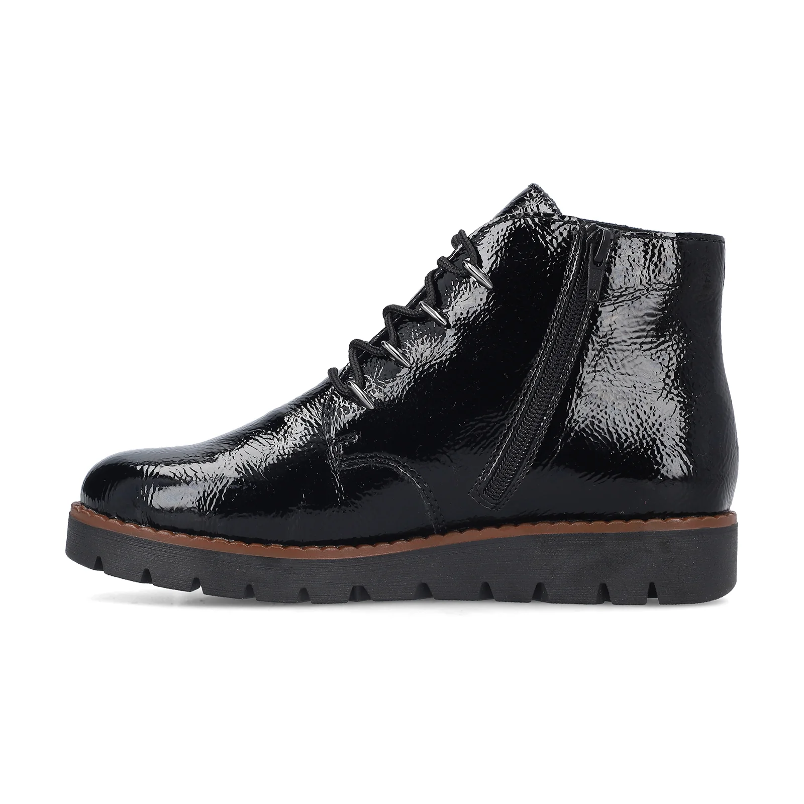 Rieker Gitta 02 Lace Up Boot (Women) - Black/Largo - Image 2
