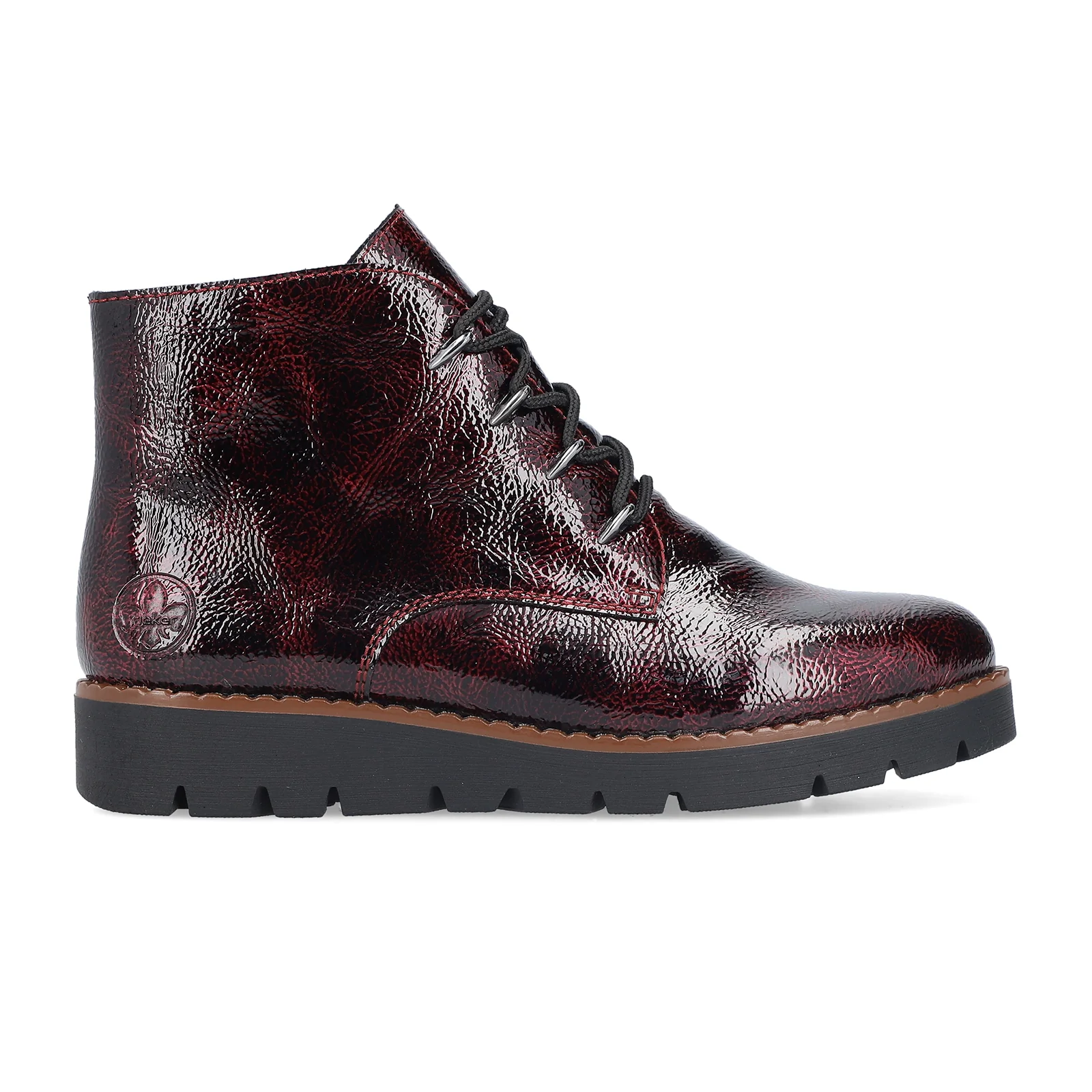 Rieker Gitta 02 Lace Up Boot (Women) - Bordeaux/Largo