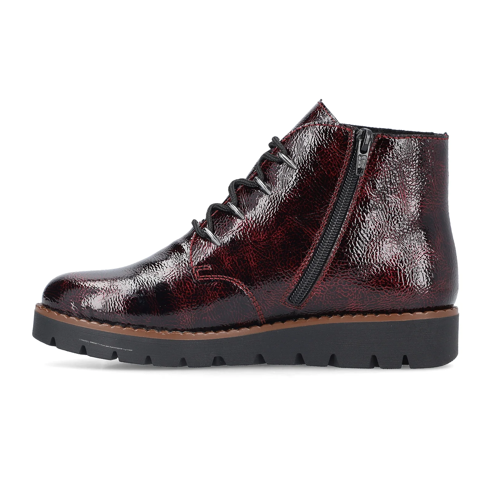 Rieker Gitta 02 Lace Up Boot (Women) - Bordeaux/Largo - Image 2