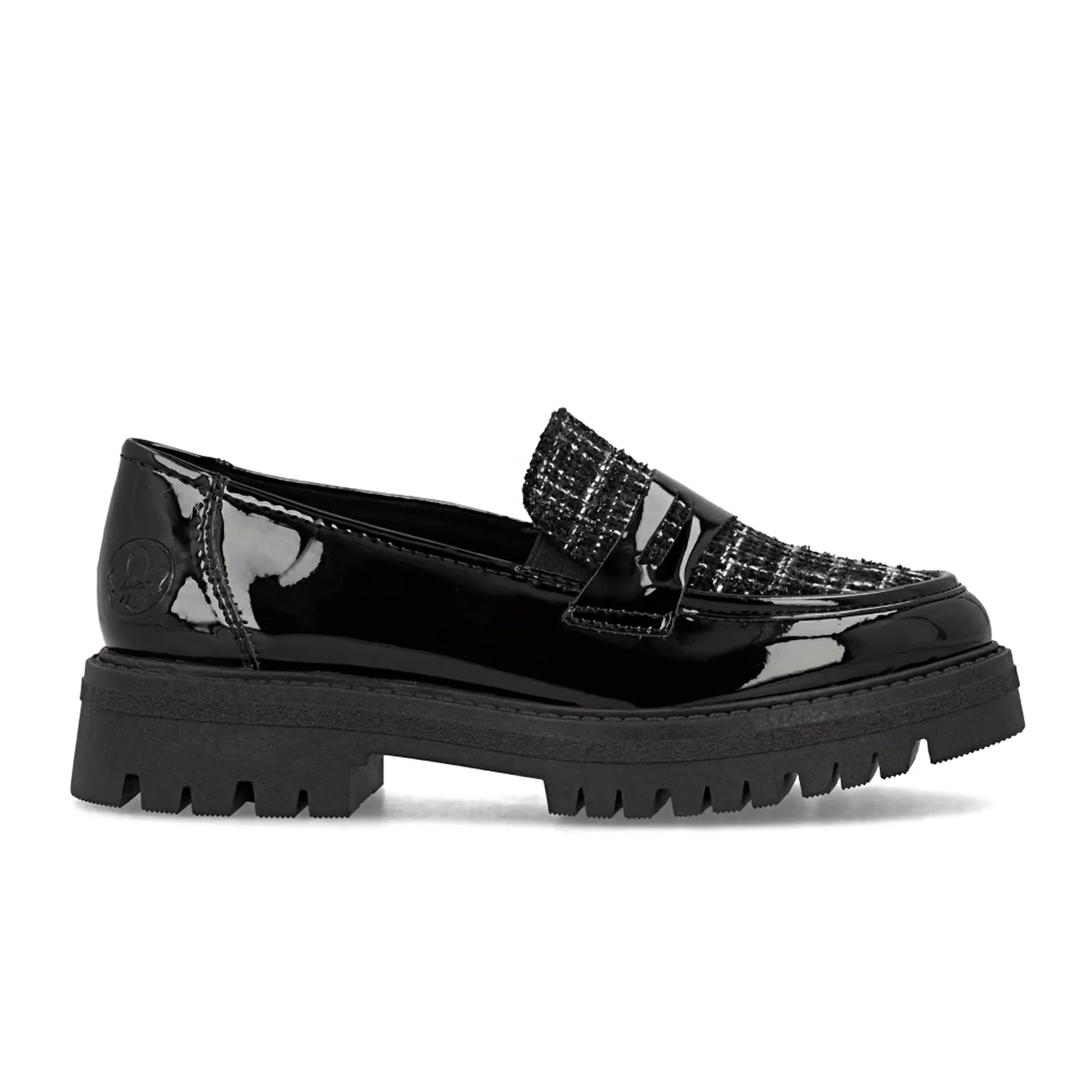 Rieker Gitta 50 Loafer (Women) - Schwarz/Schwarz Weiss