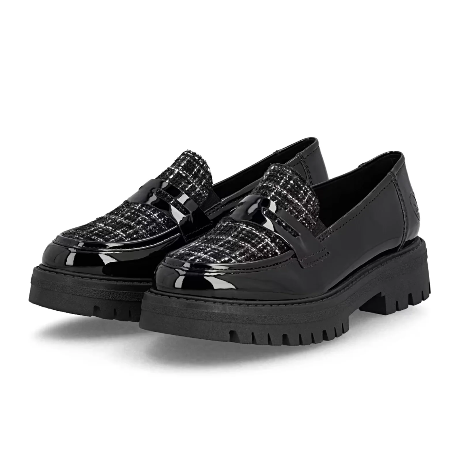 Rieker Gitta 50 Loafer (Women) - Schwarz/Schwarz Weiss - Image 4