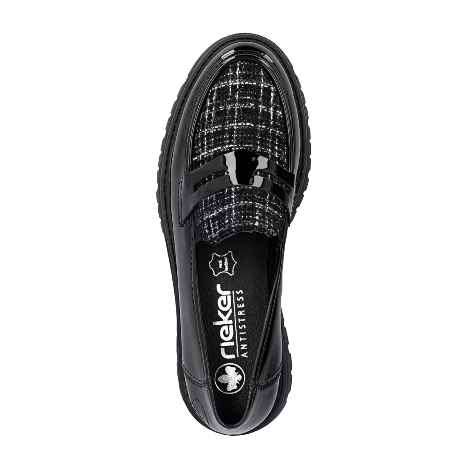 Rieker Gitta 50 Loafer (Women) - Schwarz/Schwarz Weiss - Image 7