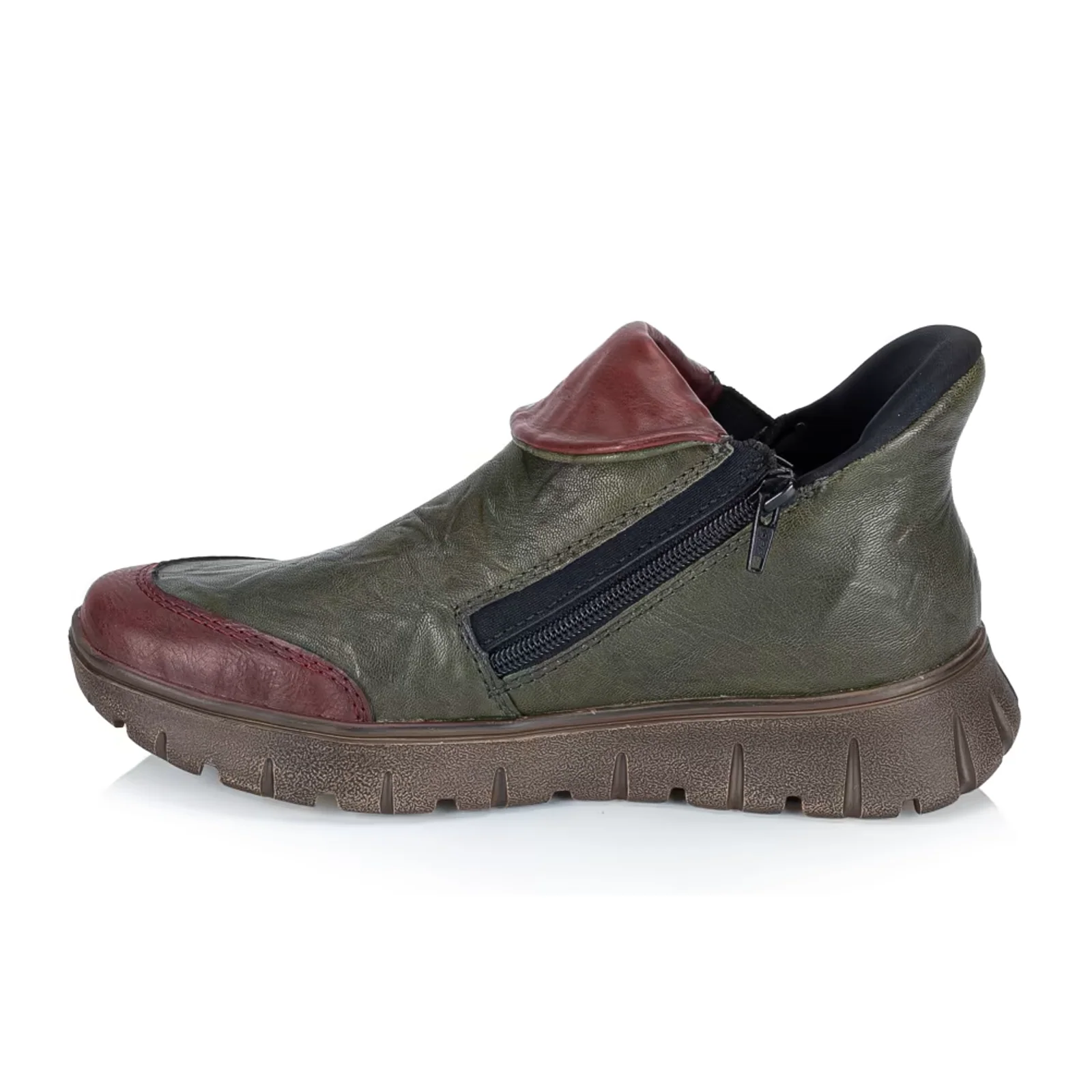 Rieker Heike 53 Ankle Boot (Women) - Wine/Efeu/Antik - Image 2