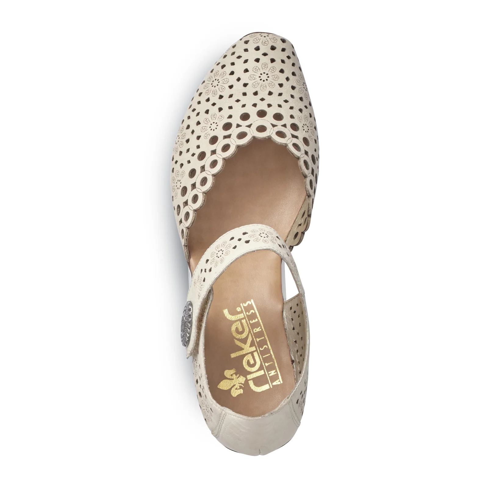 Rieker Mirjam 53 Heeled Sandal (Women) - Cream - Image 6