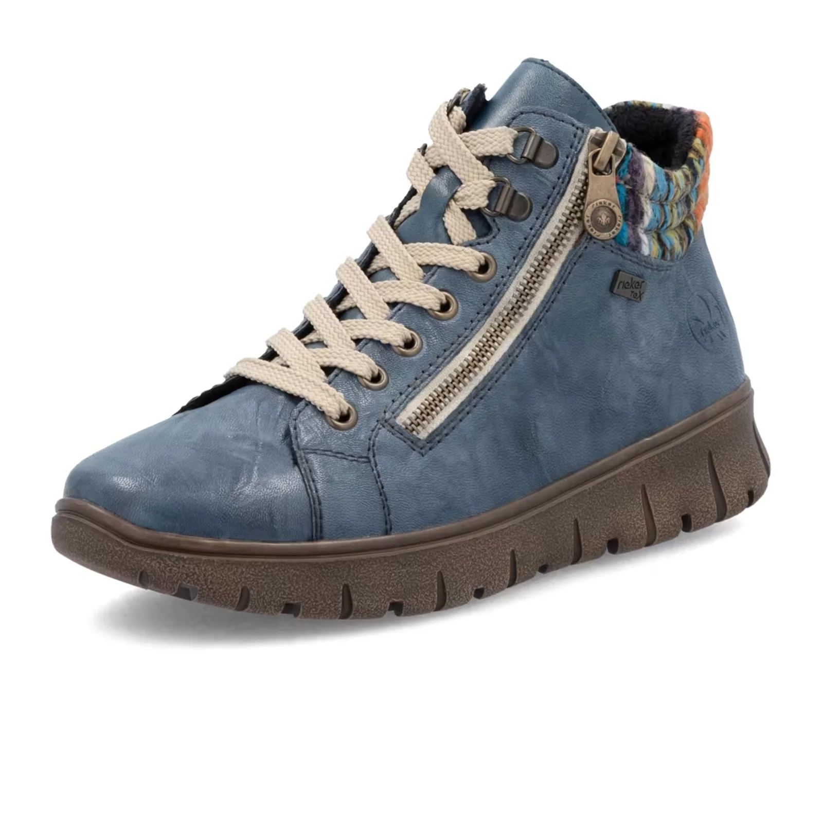 Rieker N1305 Heike Sneaker Boot (Women) - Baltik/Orange Multi - Image 3