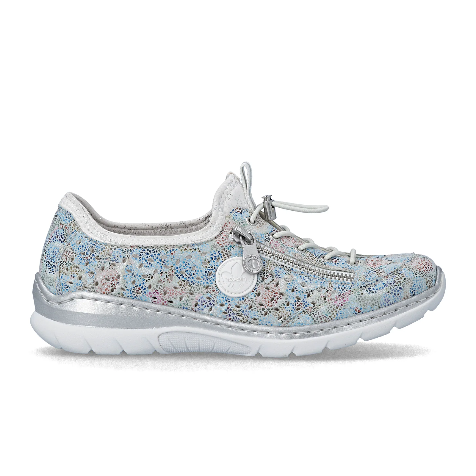 Rieker Nikita 52 Sneaker (Women) - Ice-Multi/Weiss-Silber