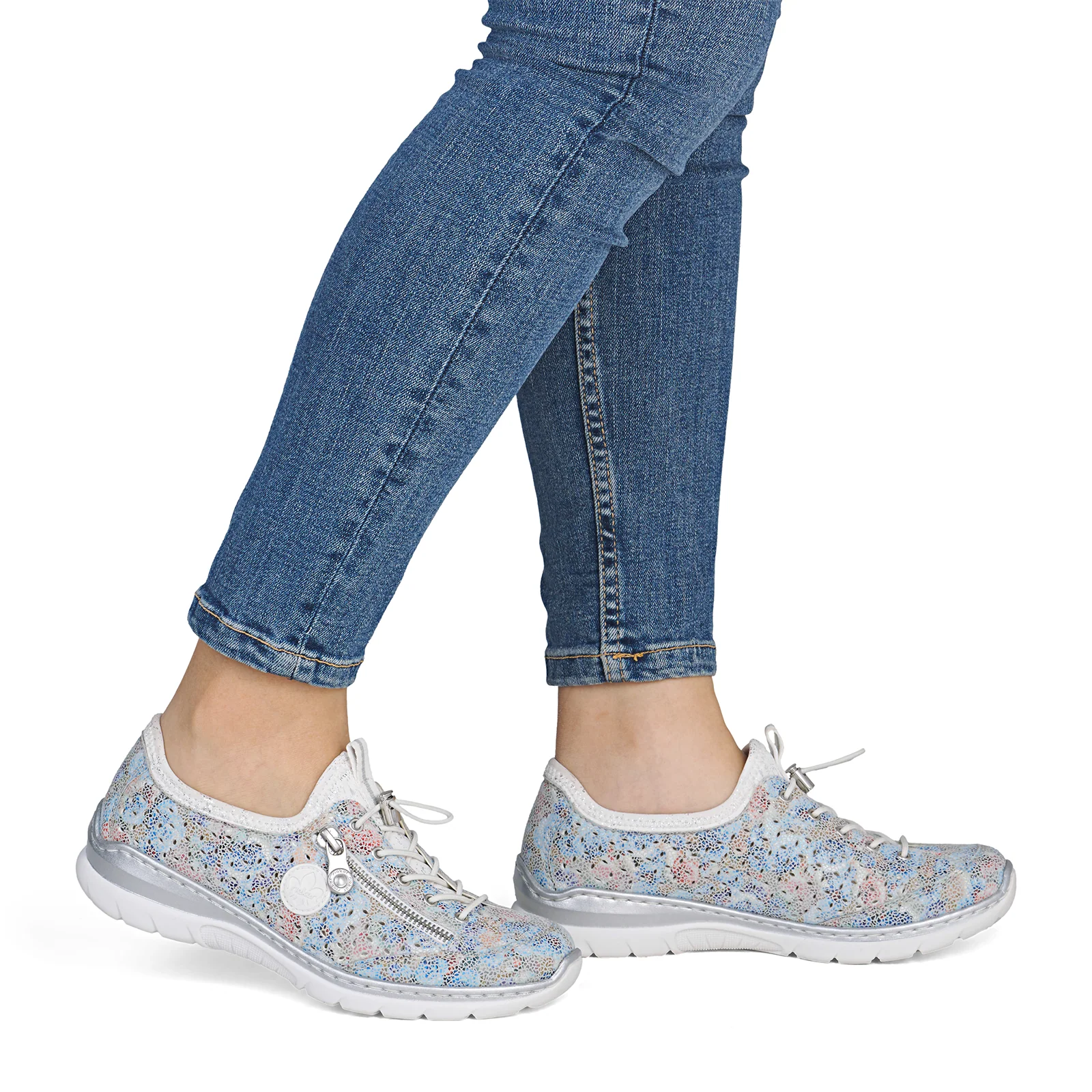Rieker Nikita 52 Sneaker (Women) - Ice-Multi/Weiss-Silber - Image 10