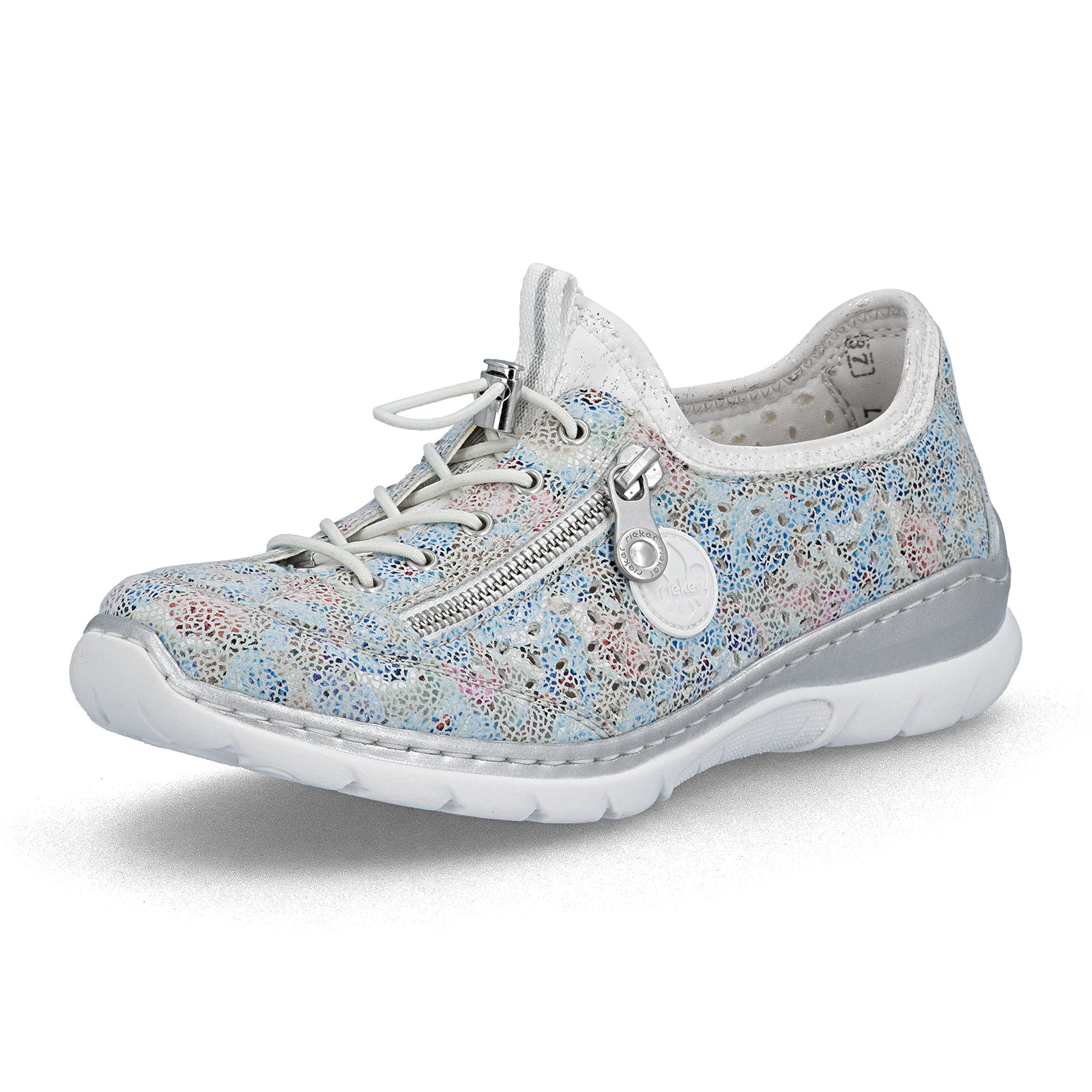 Rieker Nikita 52 Sneaker (Women) - Ice-Multi/Weiss-Silber - Image 3