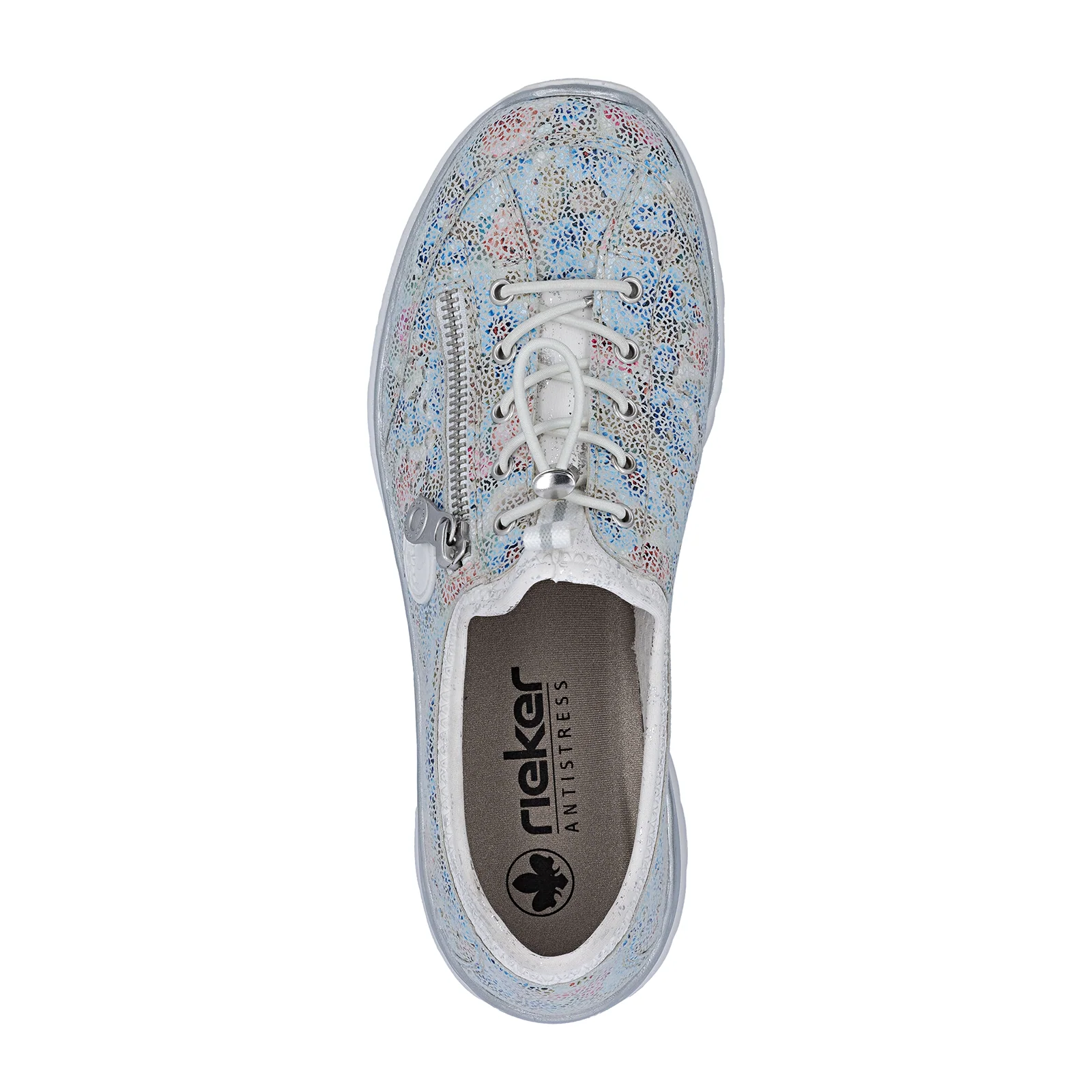Rieker Nikita 52 Sneaker (Women) - Ice-Multi/Weiss-Silber - Image 8