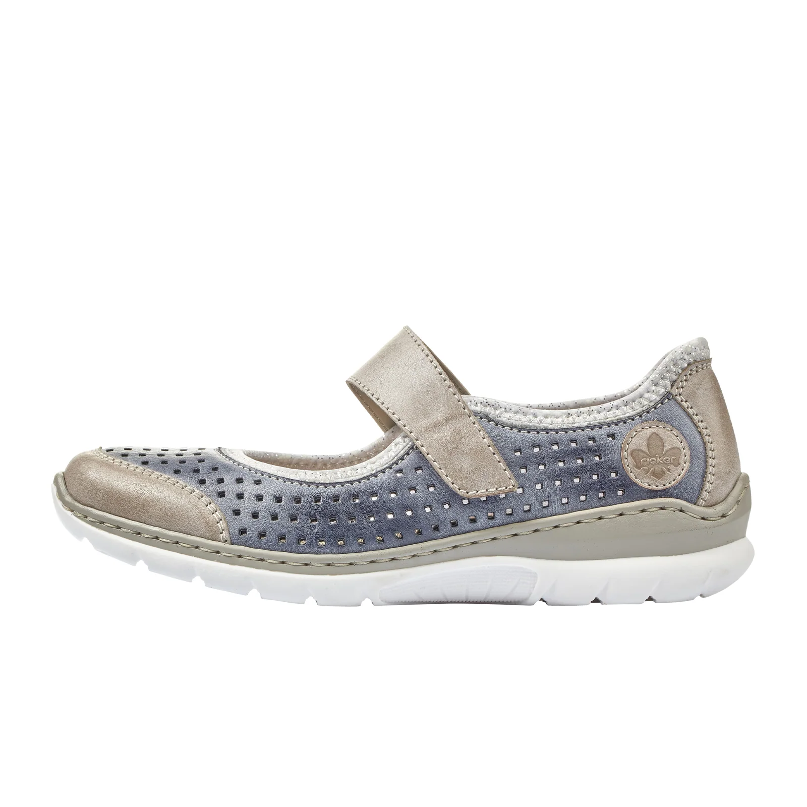Rieker Nikita B5 Mary Jane (Women) - Steel/Ozean - Image 2
