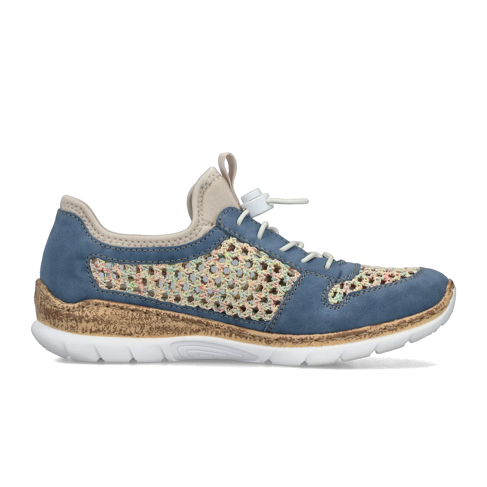 Rieker Nikita G6 Sneaker (Women) - Bleu/Pastell/Perlcreme