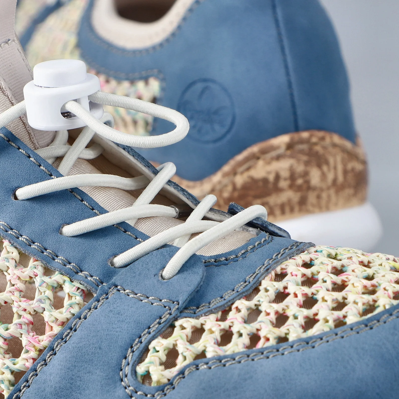 Rieker Nikita G6 Sneaker (Women) - Bleu/Pastell/Perlcreme - Image 10