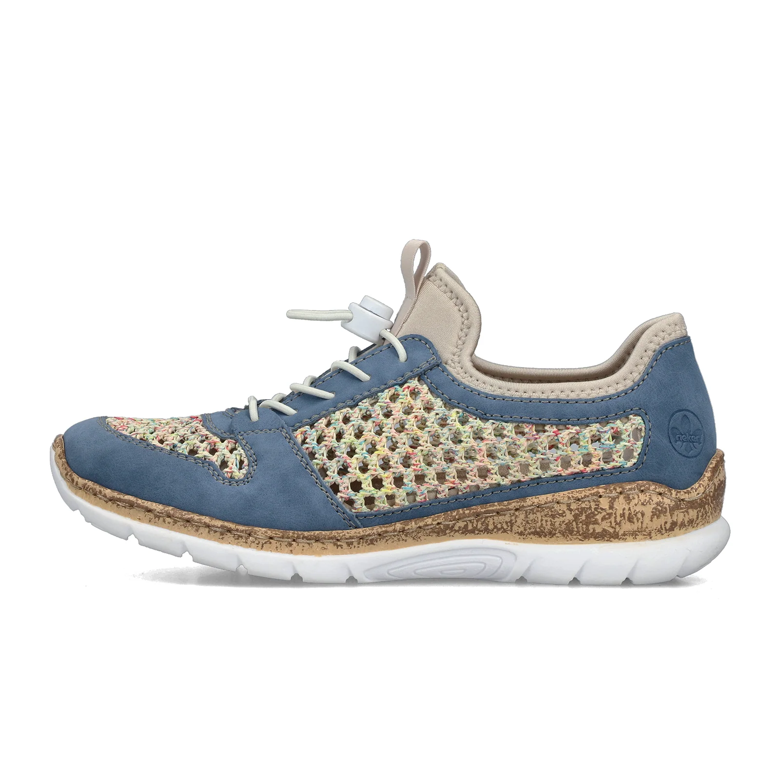 Rieker Nikita G6 Sneaker (Women) - Bleu/Pastell/Perlcreme - Image 2