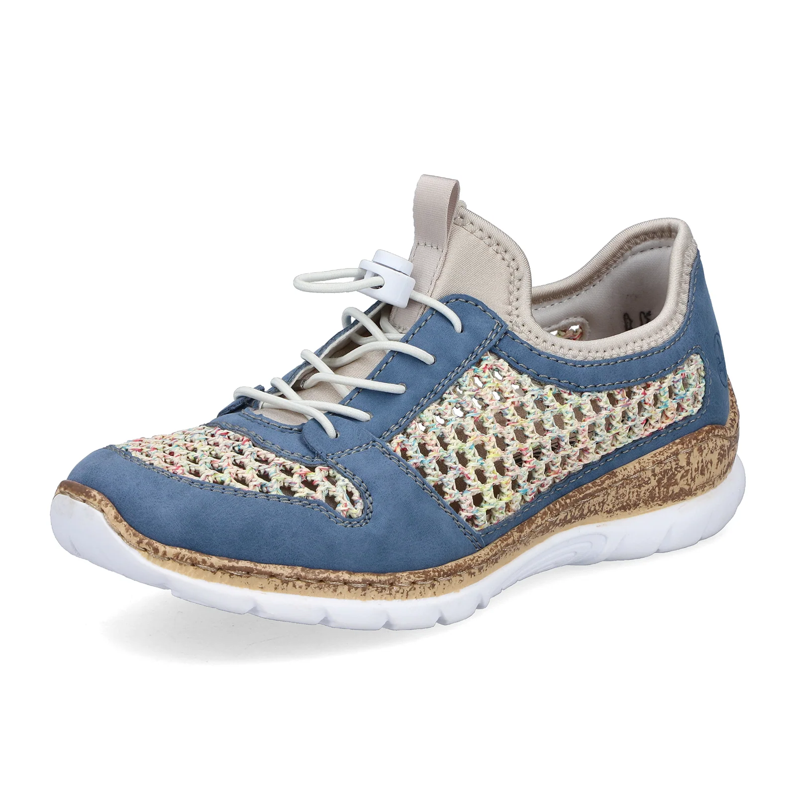 Rieker Nikita G6 Sneaker (Women) - Bleu/Pastell/Perlcreme - Image 3