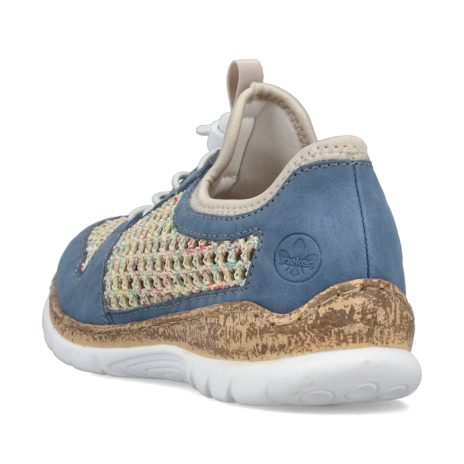 Rieker Nikita G6 Sneaker (Women) - Bleu/Pastell/Perlcreme - Image 5