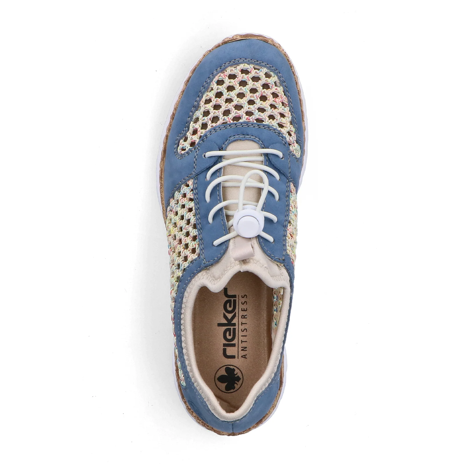 Rieker Nikita G6 Sneaker (Women) - Bleu/Pastell/Perlcreme - Image 8