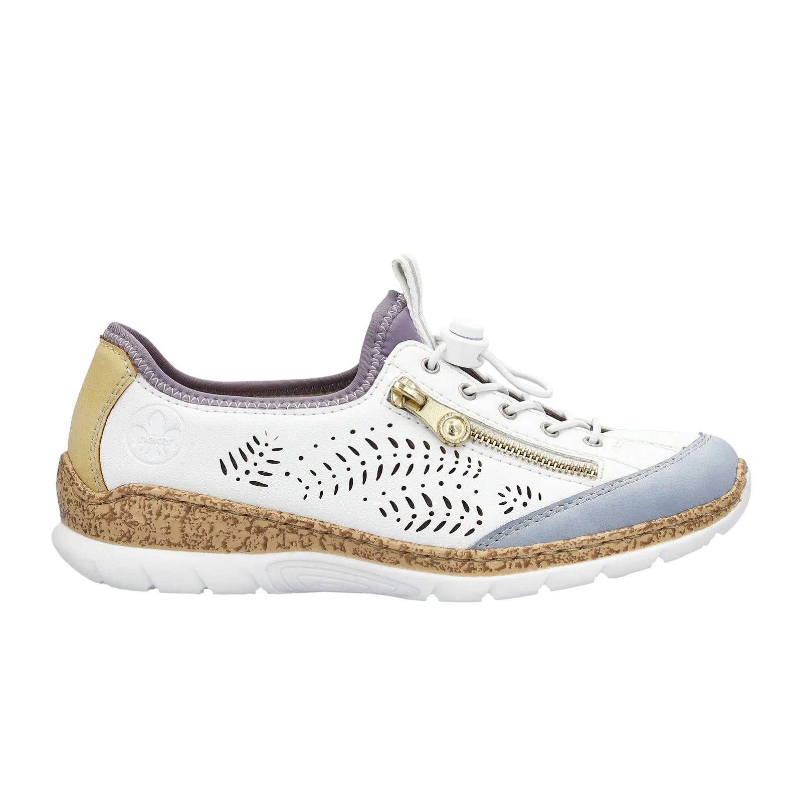 Rieker Nikita K6 Sneaker (Women) - Aqua/Weiss/Sun/Purple